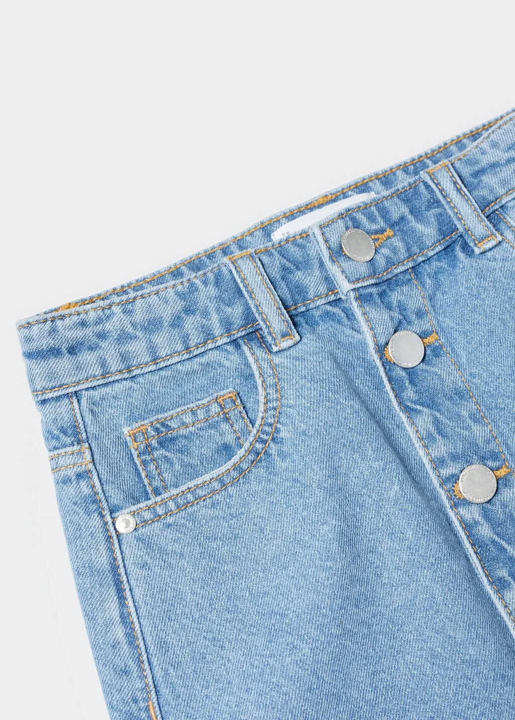 Gonna denim bottoni