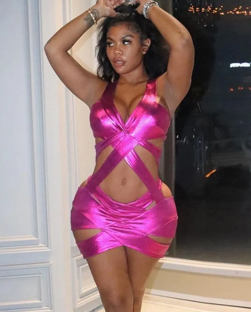 Hirigin scava fuori il vestito dalla fasciatura senza maniche Night Club Wear Compleanno