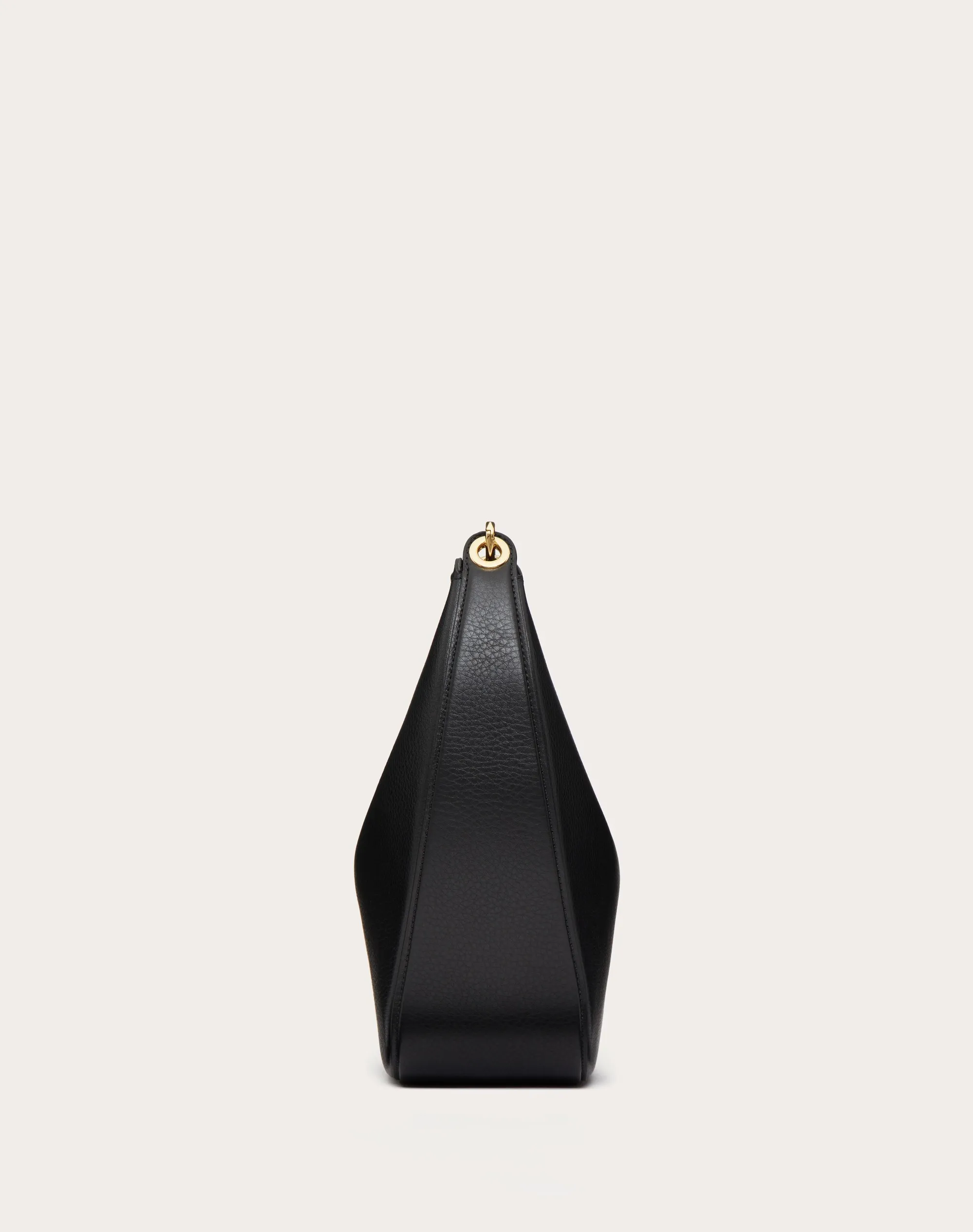 HOBO MEDIA VLOGO MOON BAG IN VITELLO GRANATO CON CATENA
