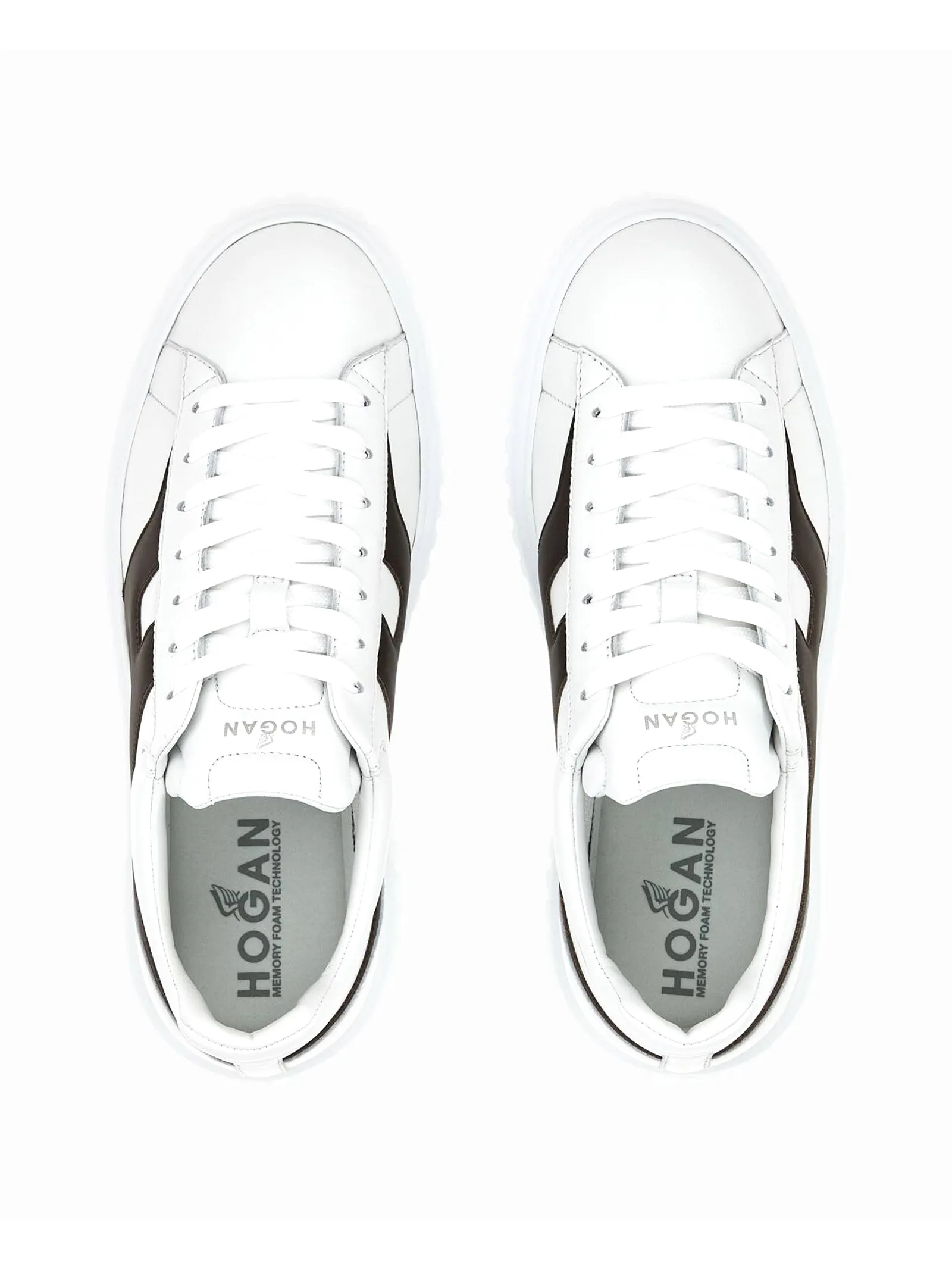HOGAN Calzature,Sneakers Sneakers Hogan H-Stripes Bianco Marrone 
