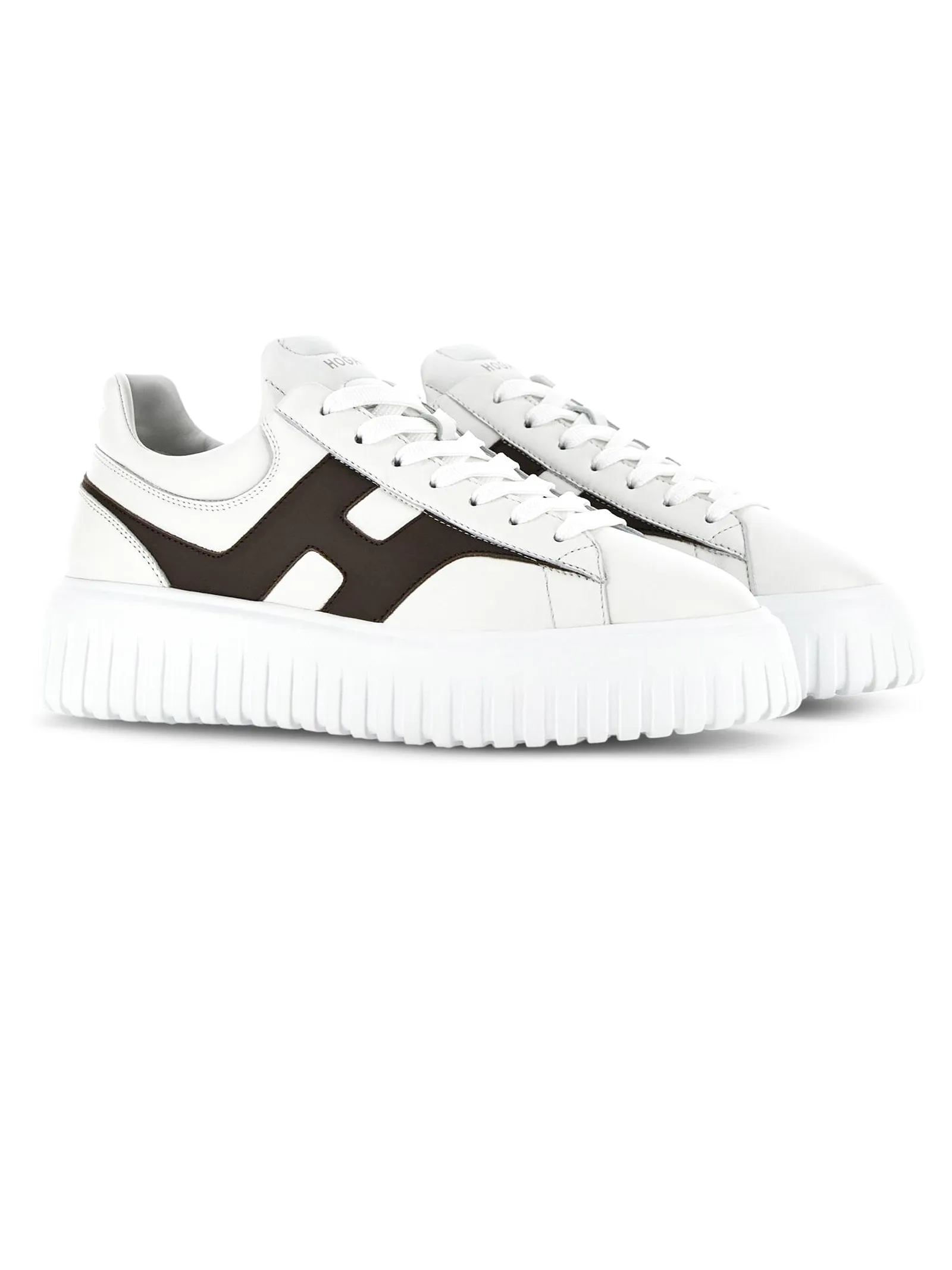 HOGAN Calzature,Sneakers Sneakers Hogan H-Stripes Bianco Marrone 