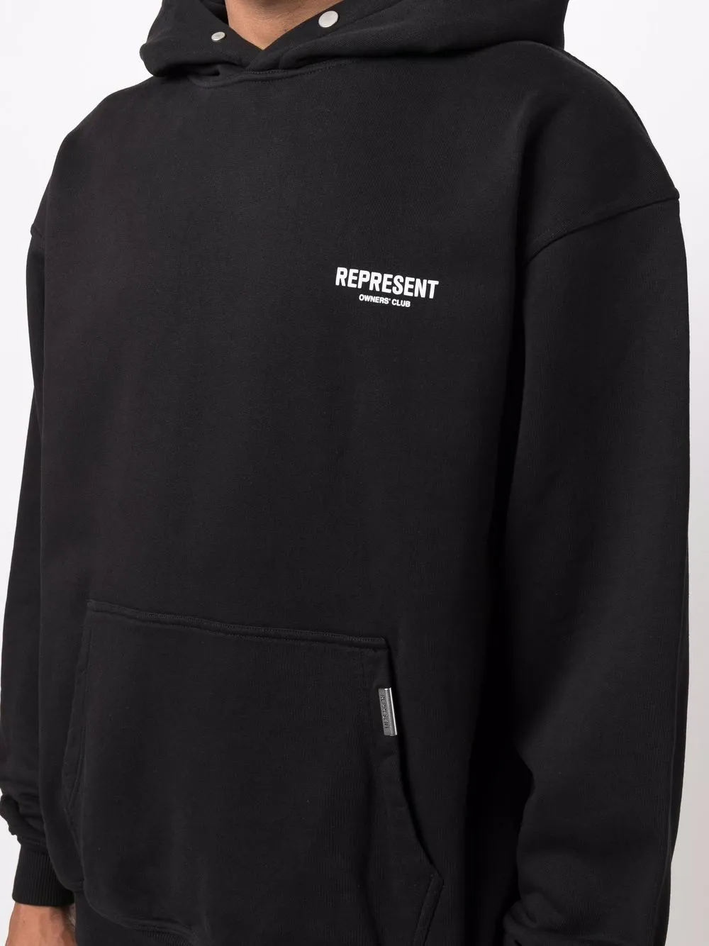 hoodie nera logotype
