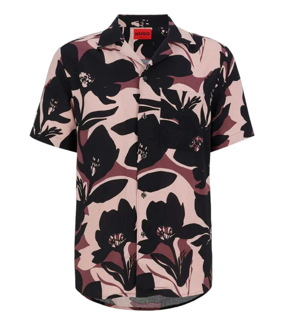 Hugo Uomo Camicia Manica Corta Relaxed Fit Ebor