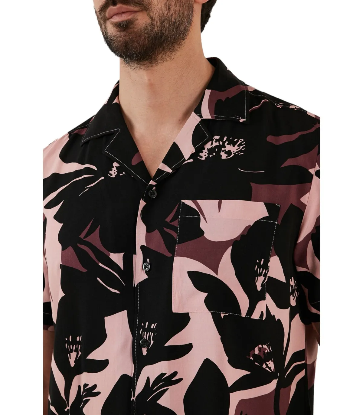 Hugo Uomo Camicia Manica Corta Relaxed Fit Ebor