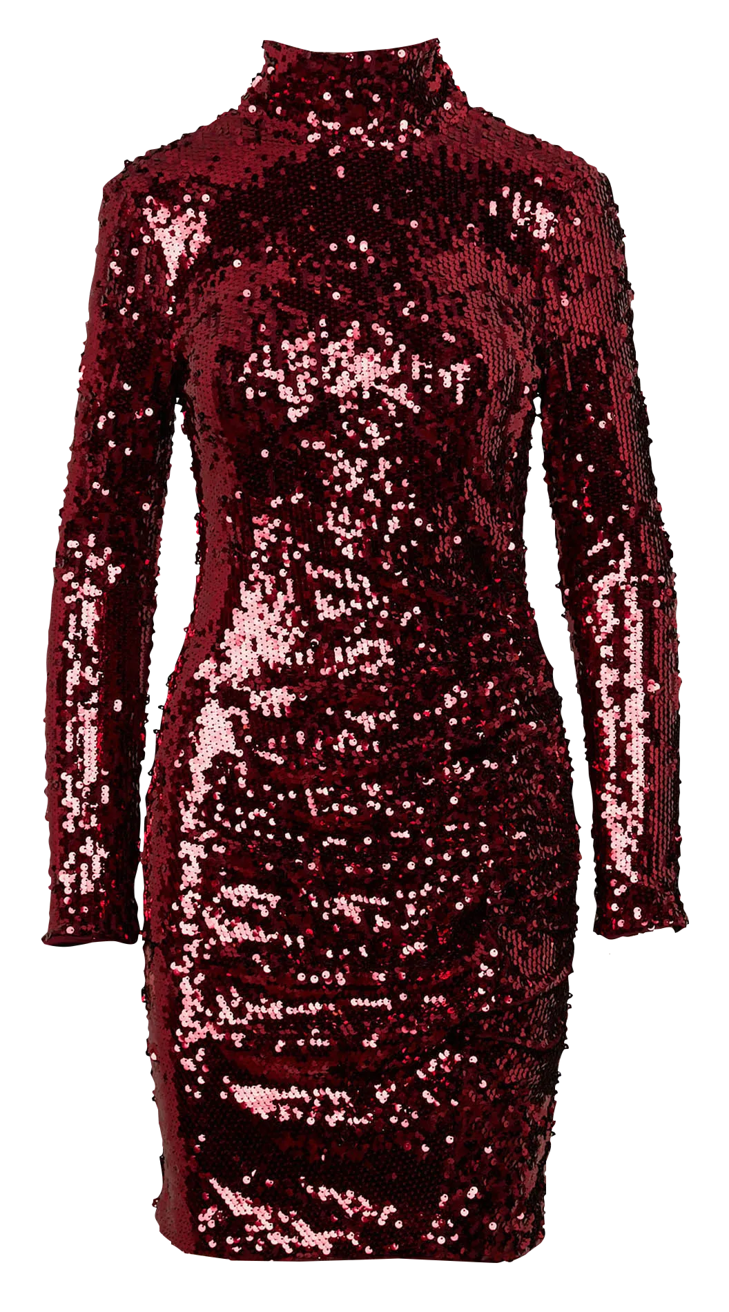  IKKS   Abito drappeggiato con paillettes | Rosso
