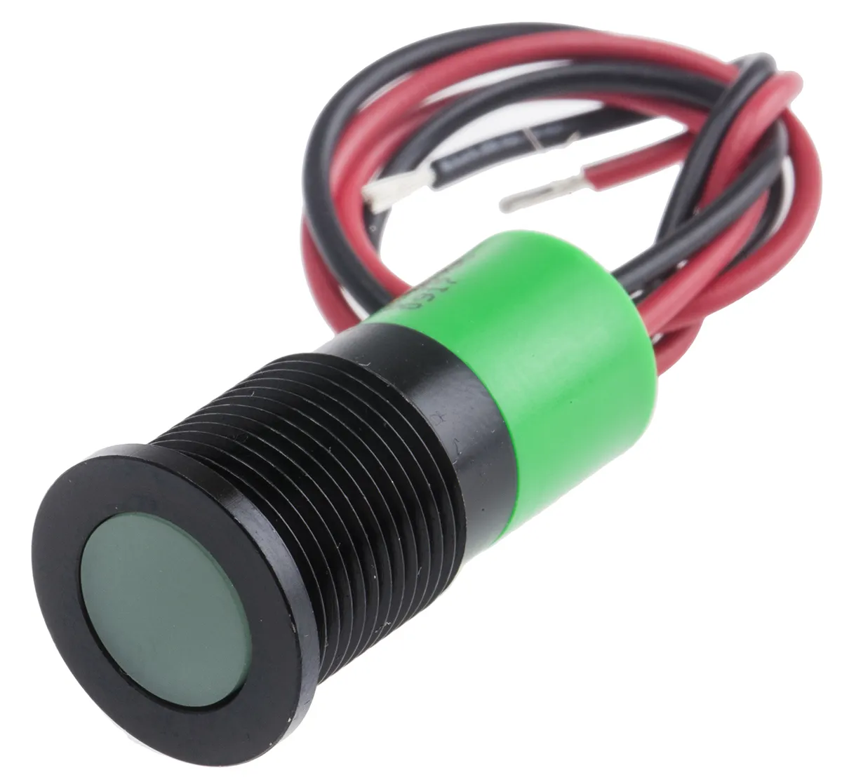 Indicatore da pannello RS PRO Verde  a LED, 6 → 36V cc, IP67, A filo, foro da 14mm