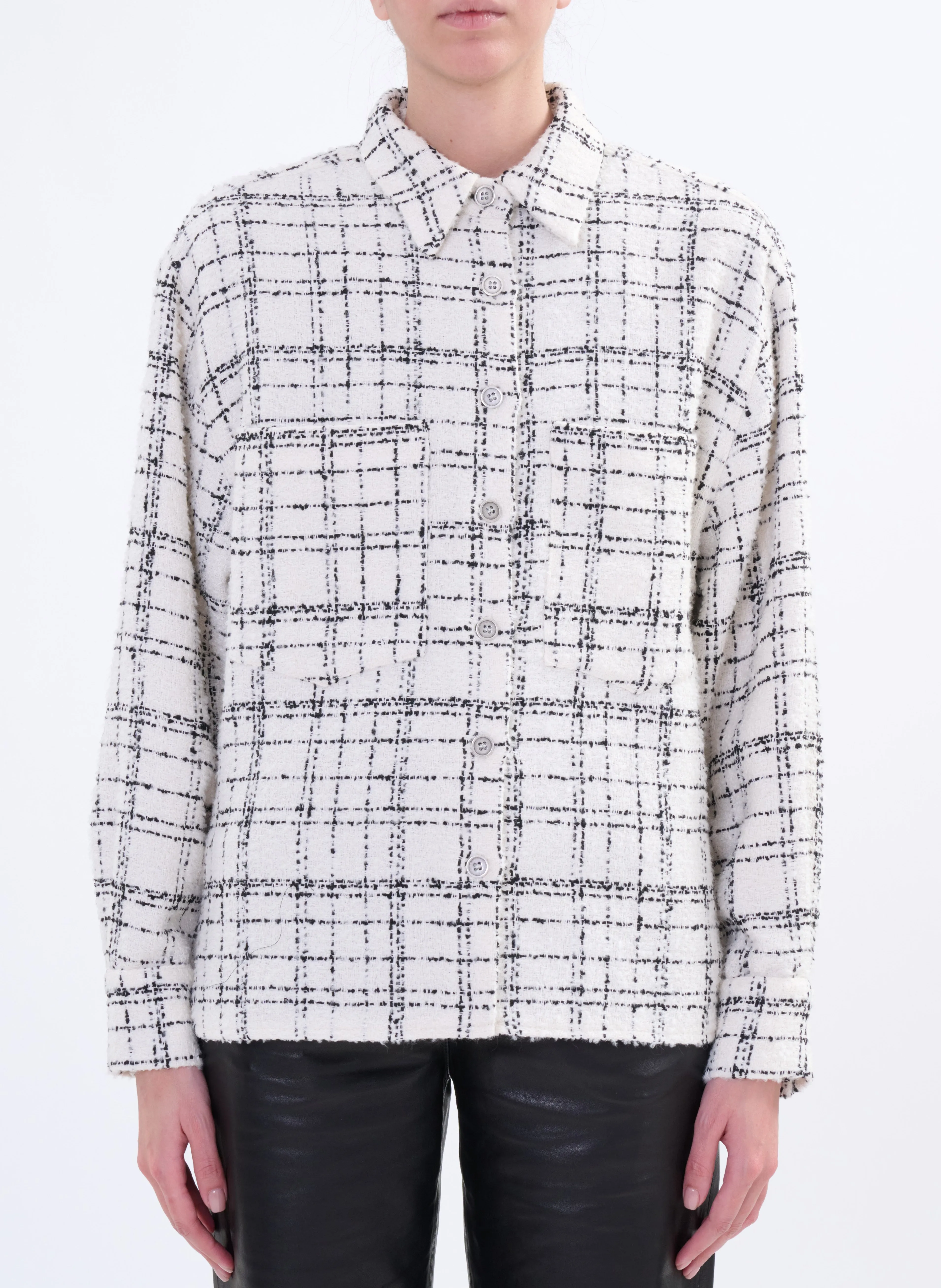  IRO   ZUNNY - Camicia colletto classico in lino e cotone | Nero
