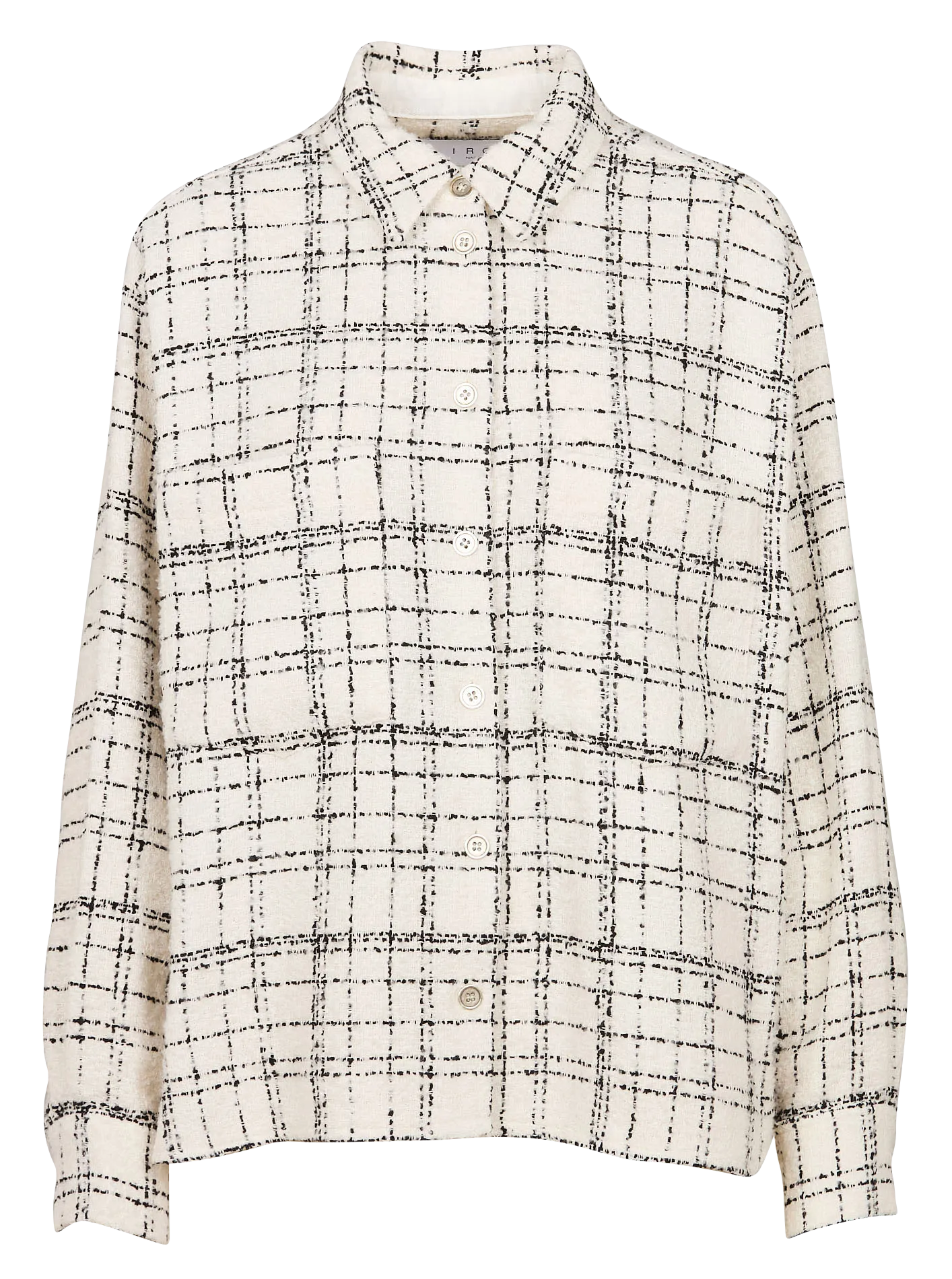  IRO   ZUNNY - Camicia colletto classico in lino e cotone | Nero