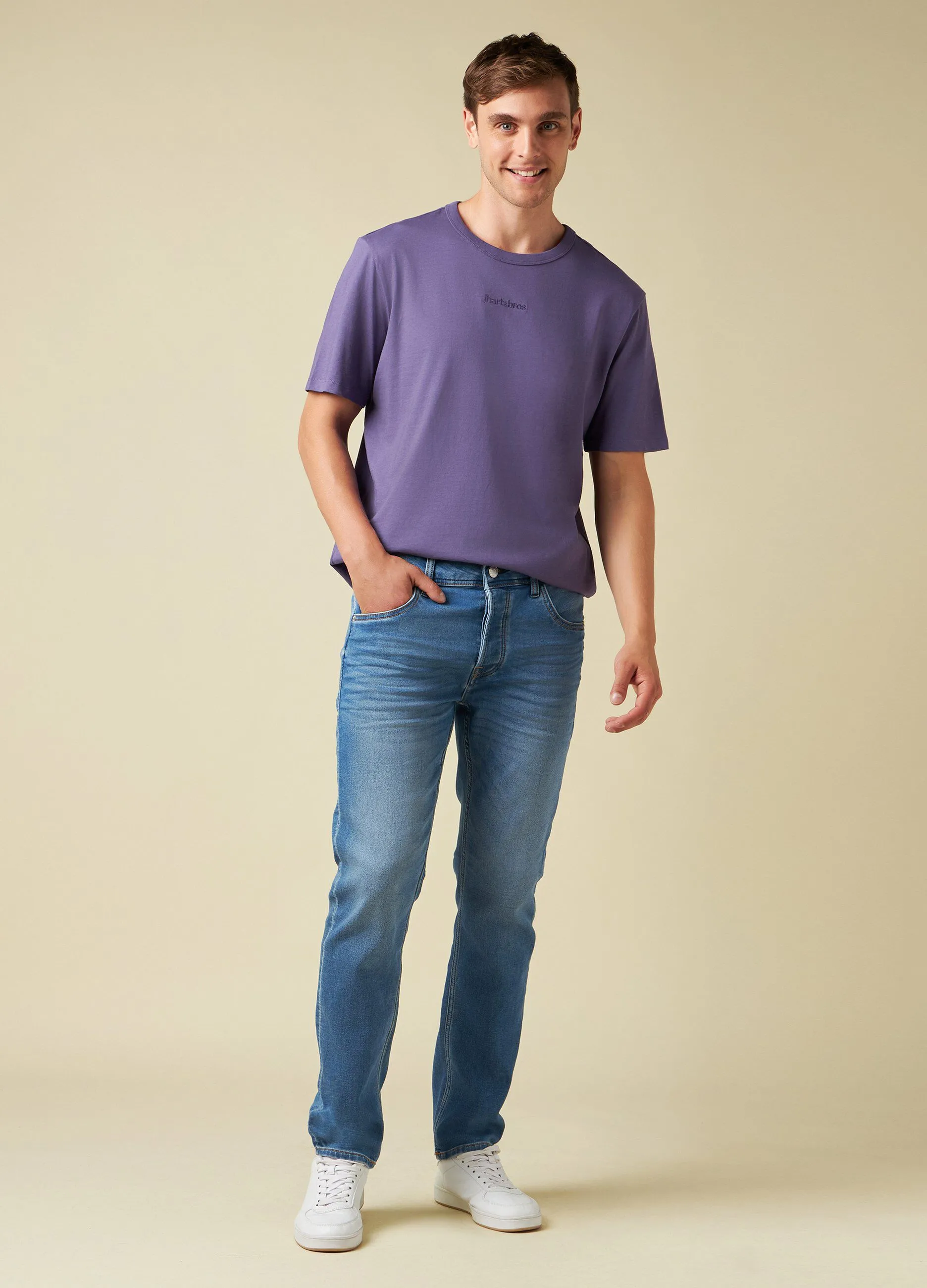 J. HART & BROS  Jeans in denim stretch uomo