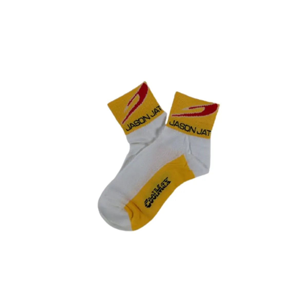 Jason Jet calzini bici mod.cool colore bianco/giallo mis.m