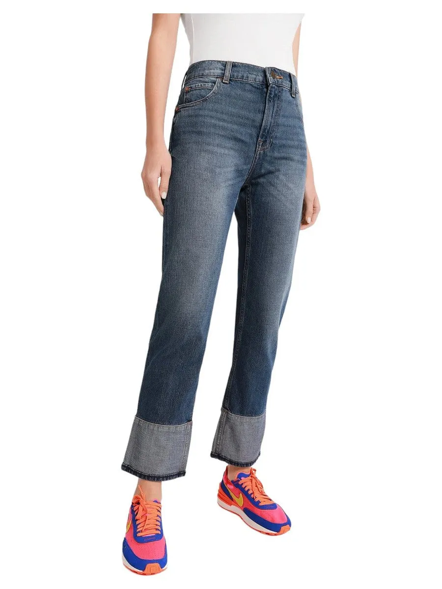 Jeans 5 Tasche Con risvolto
