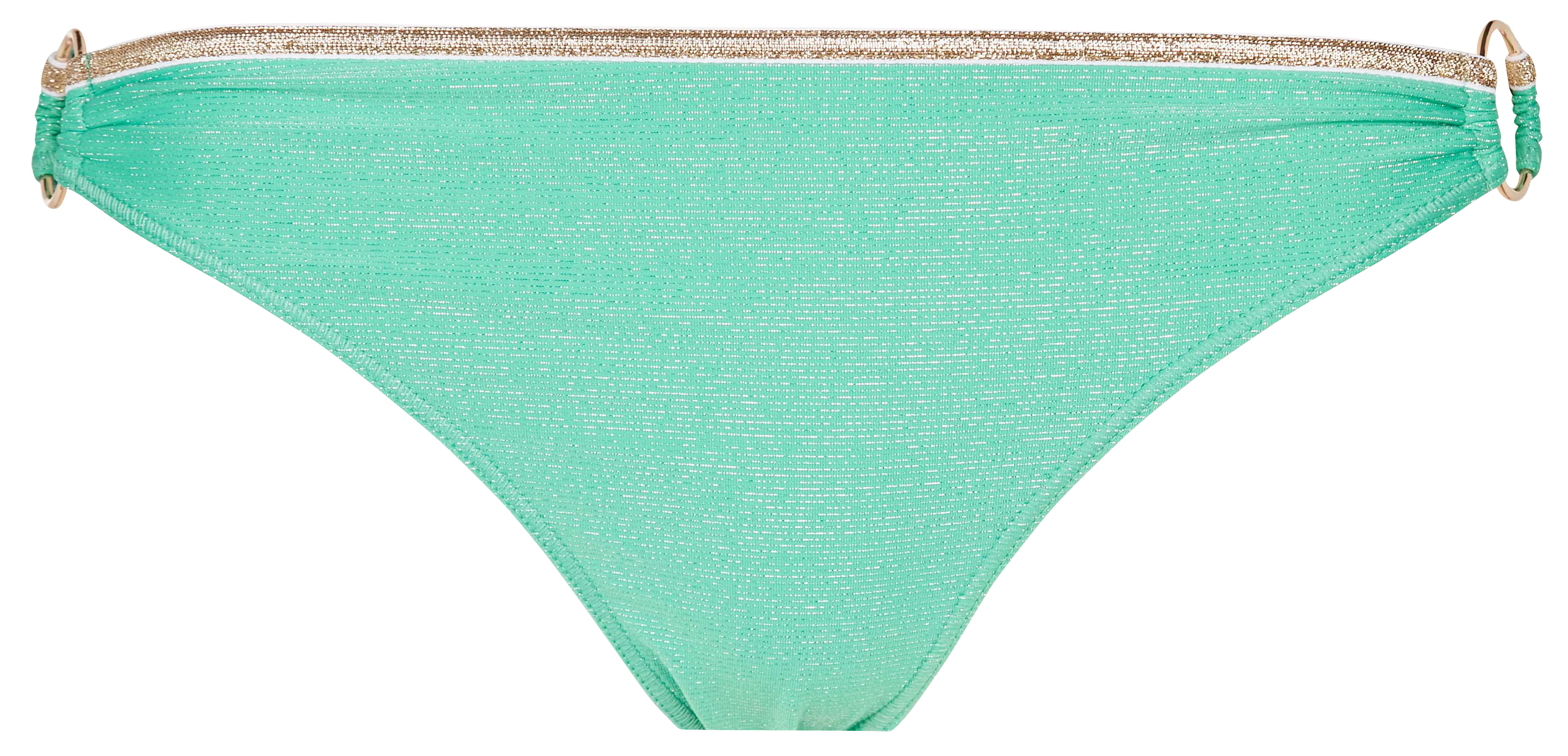  LA NOUVELLE   ZORA - Slip bikini a righe metallizzate | Verde