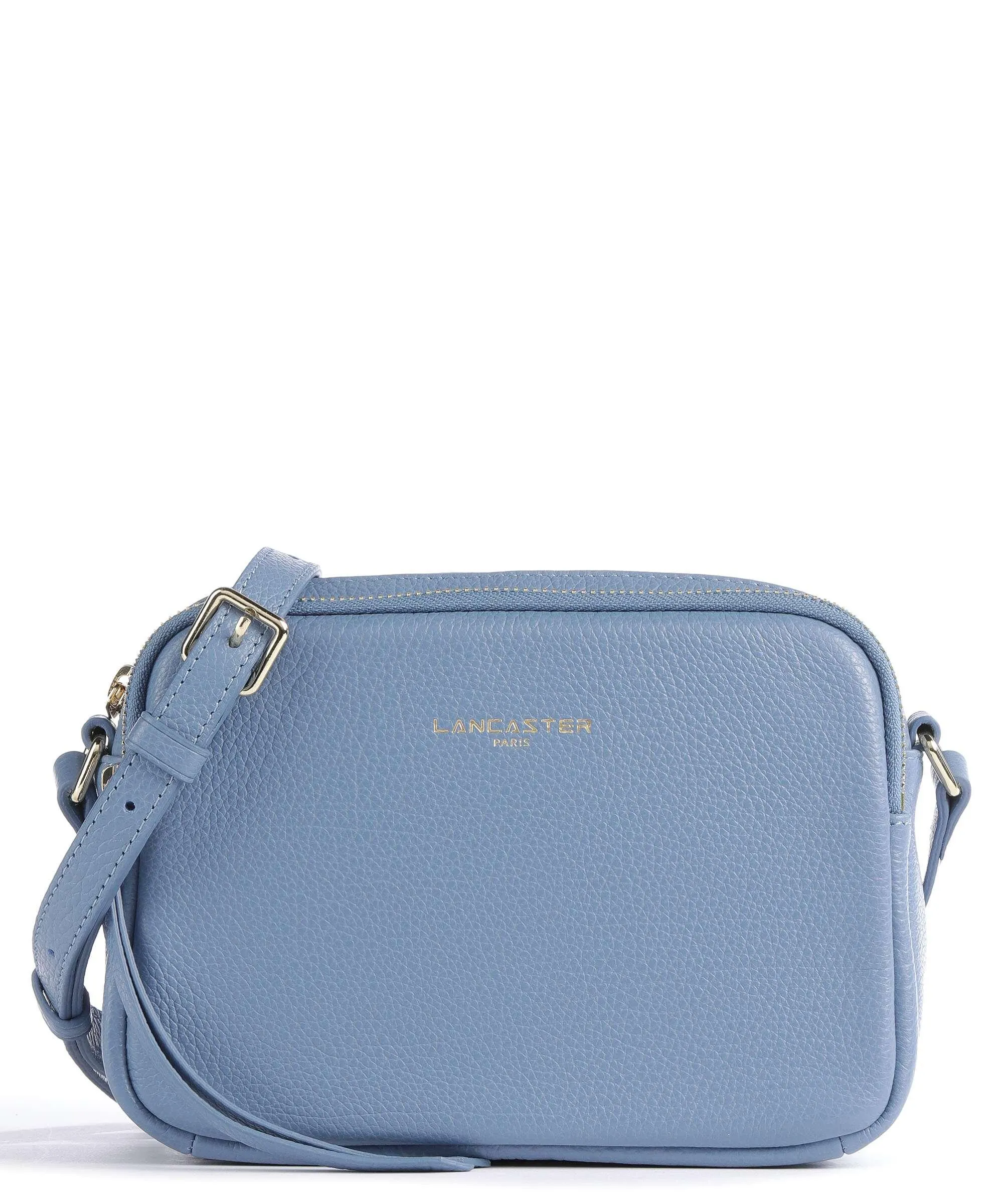  Lancaster Dune Borsa a tracolla pelle di vacchetta grana blu  