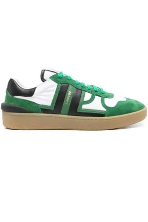 LANVIN Calzature,Sneakers Sneakers Clay verde e bianco 