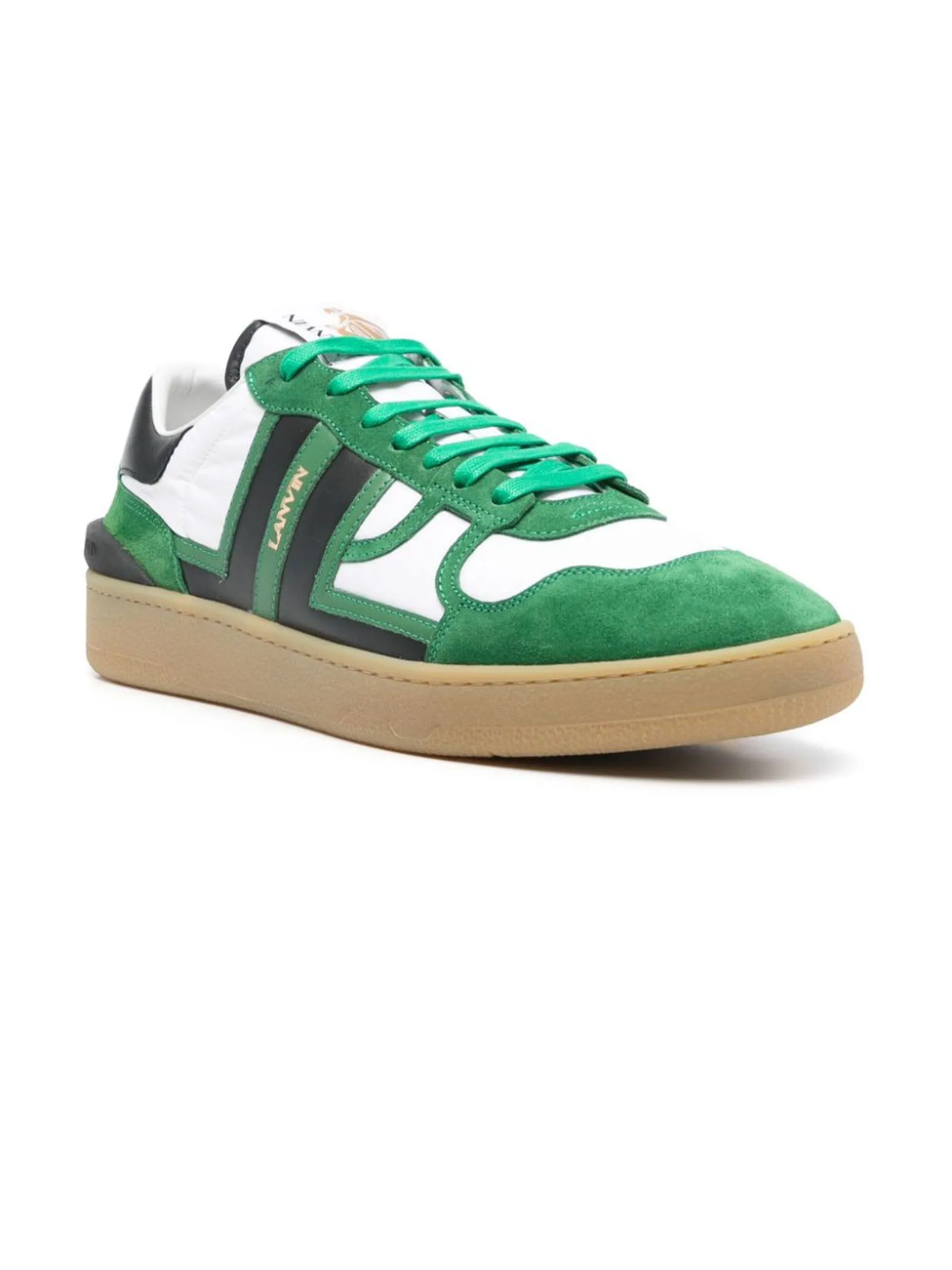 LANVIN Calzature,Sneakers Sneakers Clay verde e bianco 