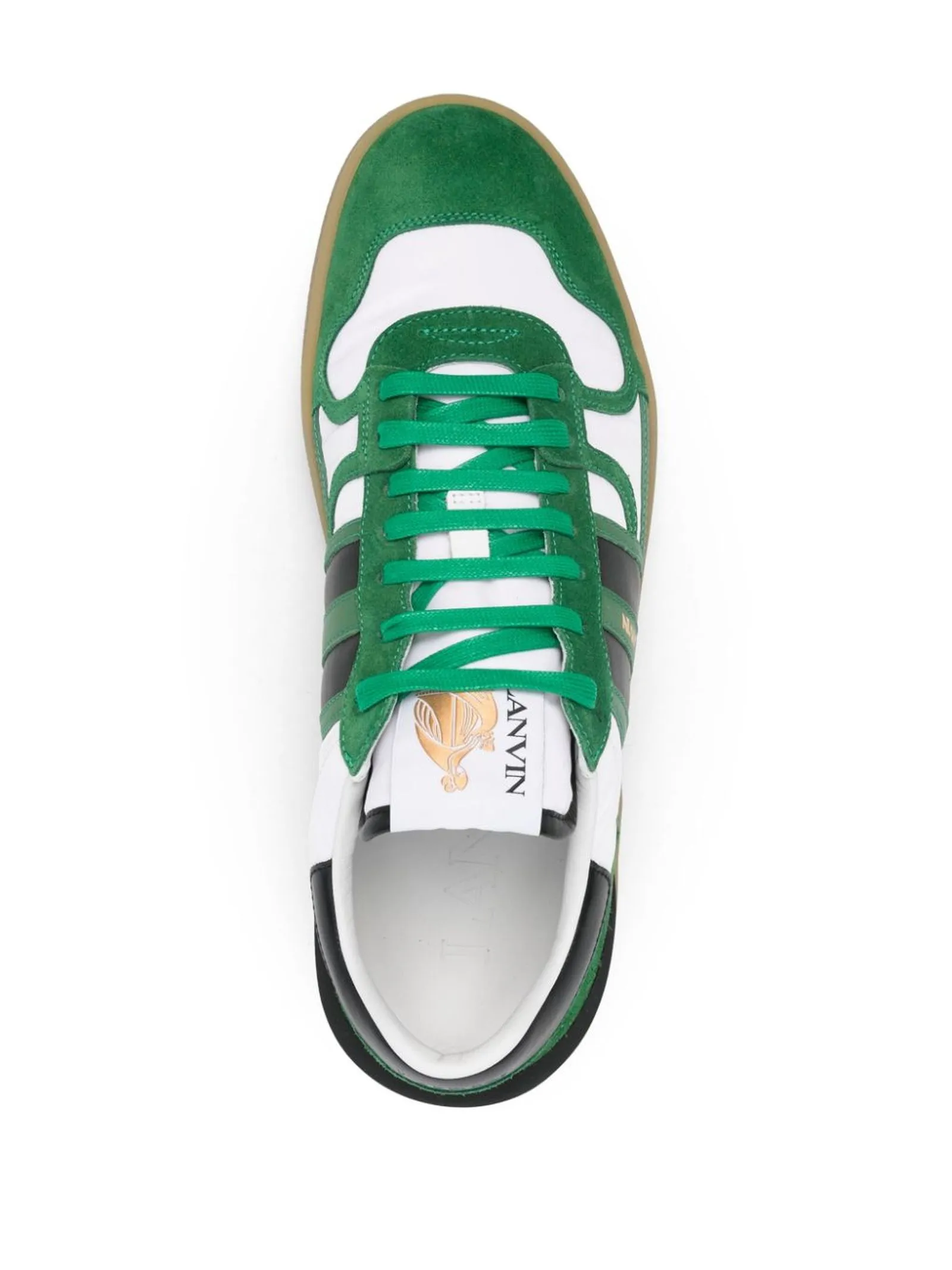 LANVIN Calzature,Sneakers Sneakers Clay verde e bianco 