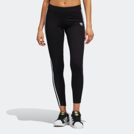 Leggings Adidas Donna Loungewear Essentials 3 Stipes HD2350 Nero