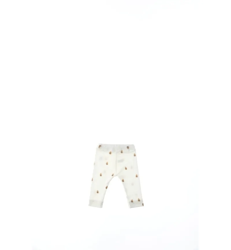 Leggings con bottone