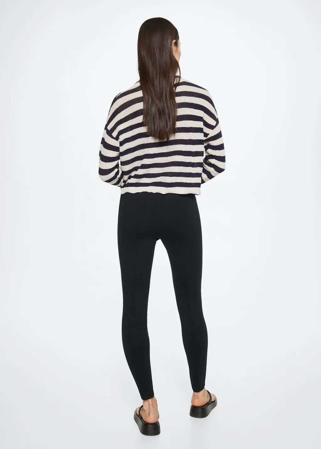 Leggings cuciture decorative