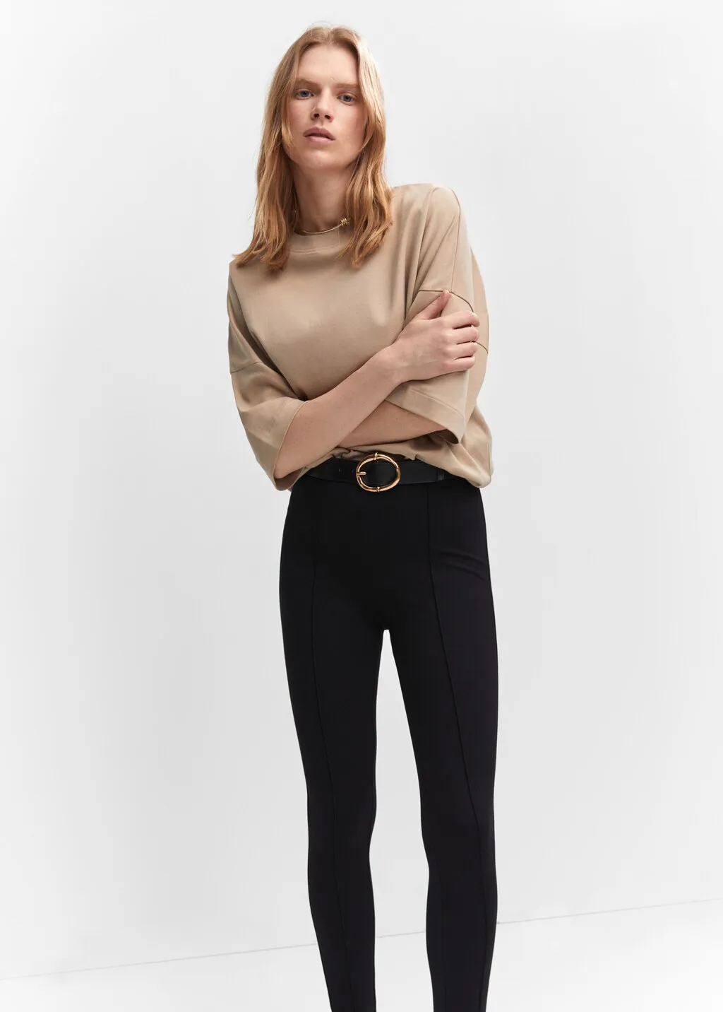 Leggings cuciture decorative