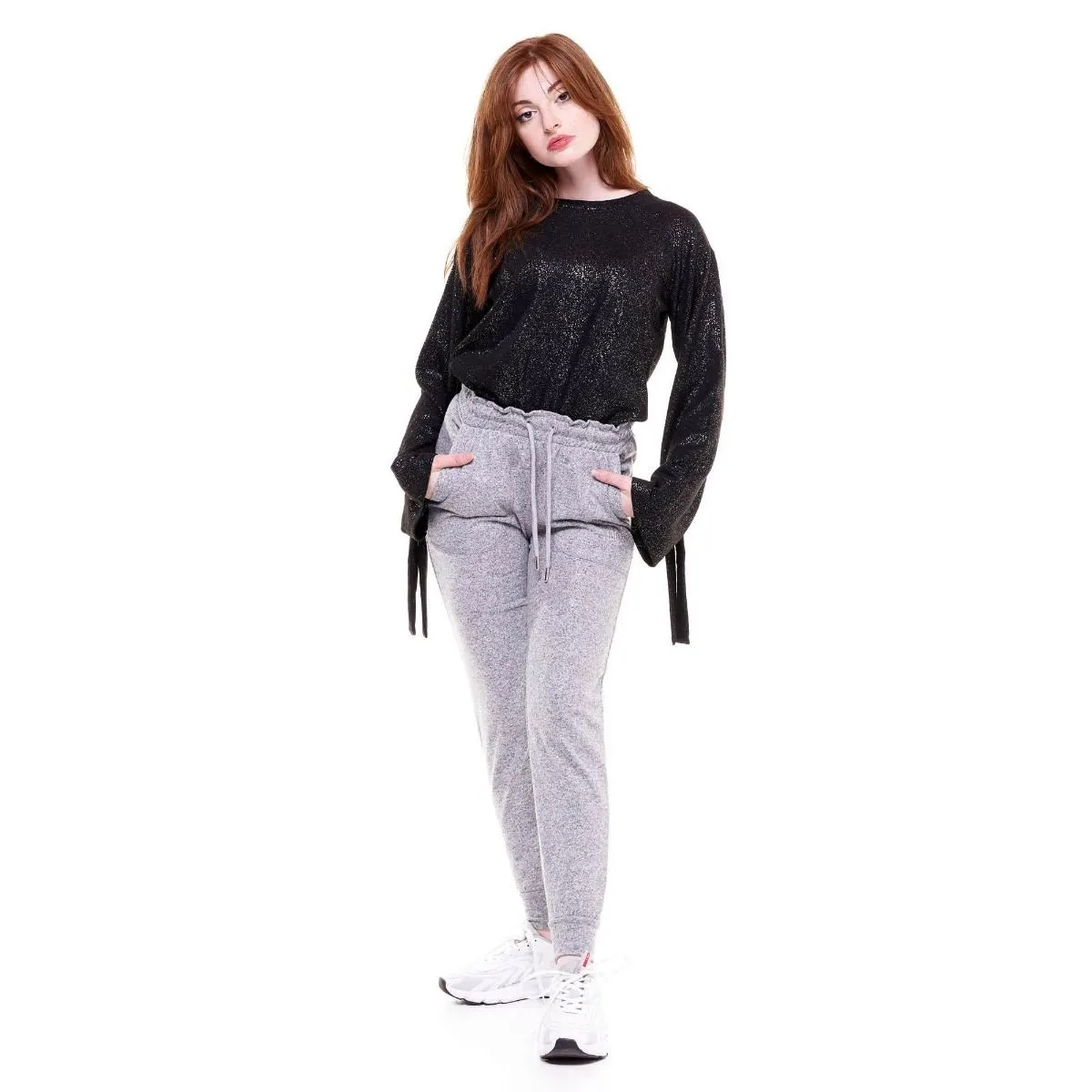 Leone Pantalone sequins stretch