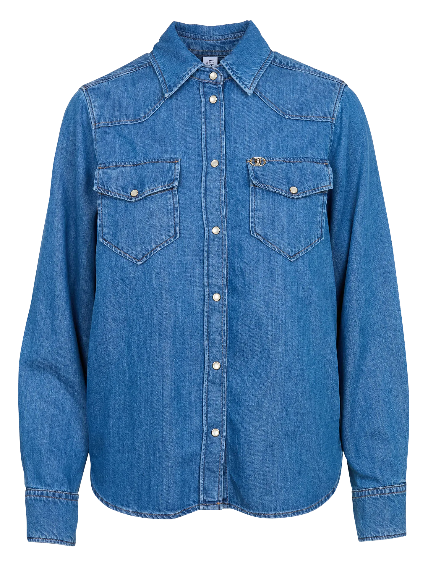  LIU JO   Camicia dritta in misto cotone | Blu