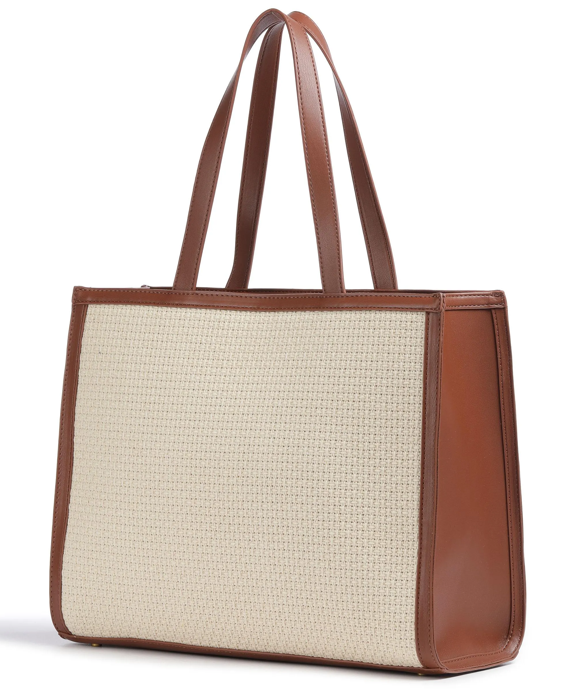  Liu Jo Lucente Borsa shopper cotone avorio/marrone  