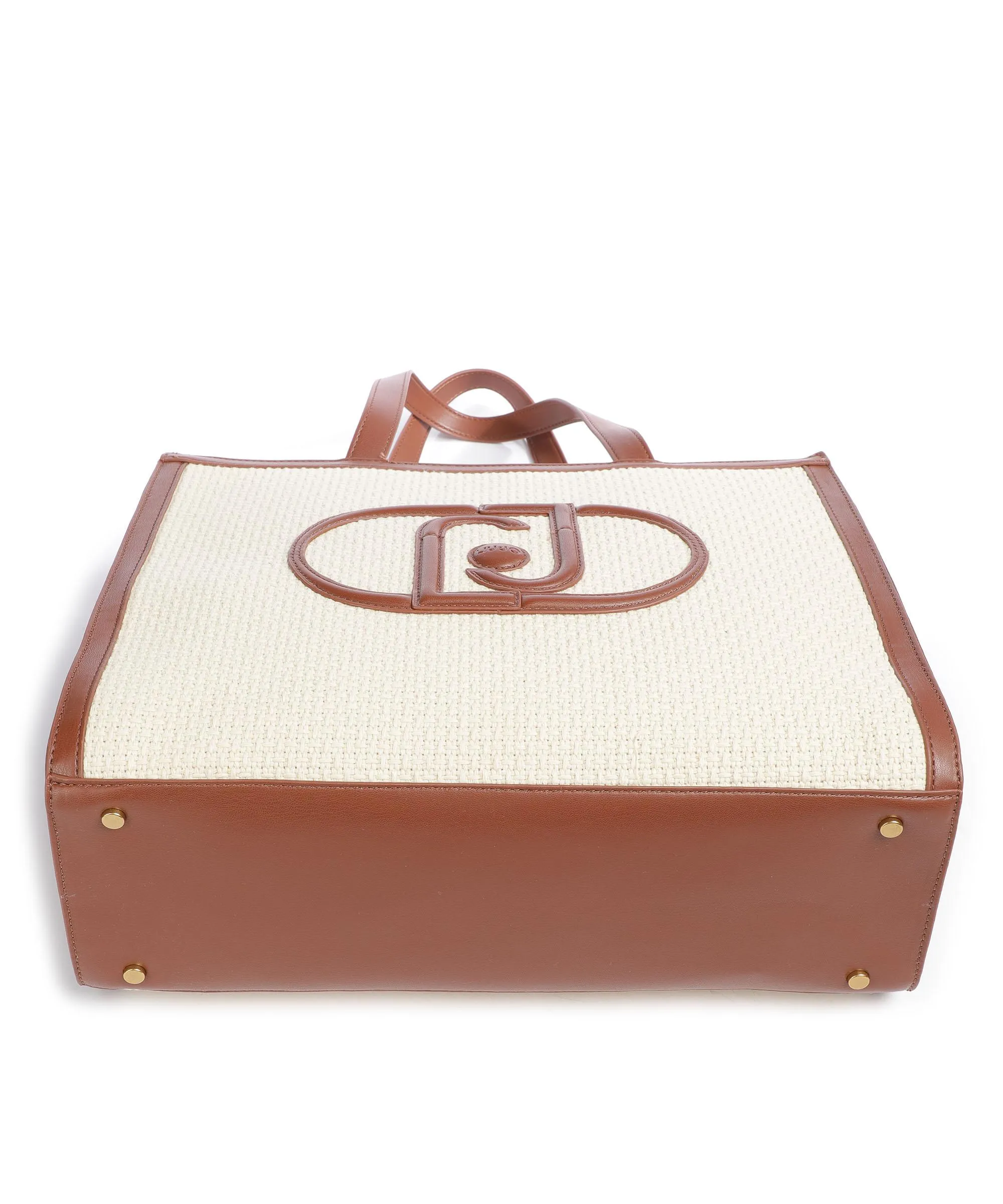  Liu Jo Lucente Borsa shopper cotone avorio/marrone  