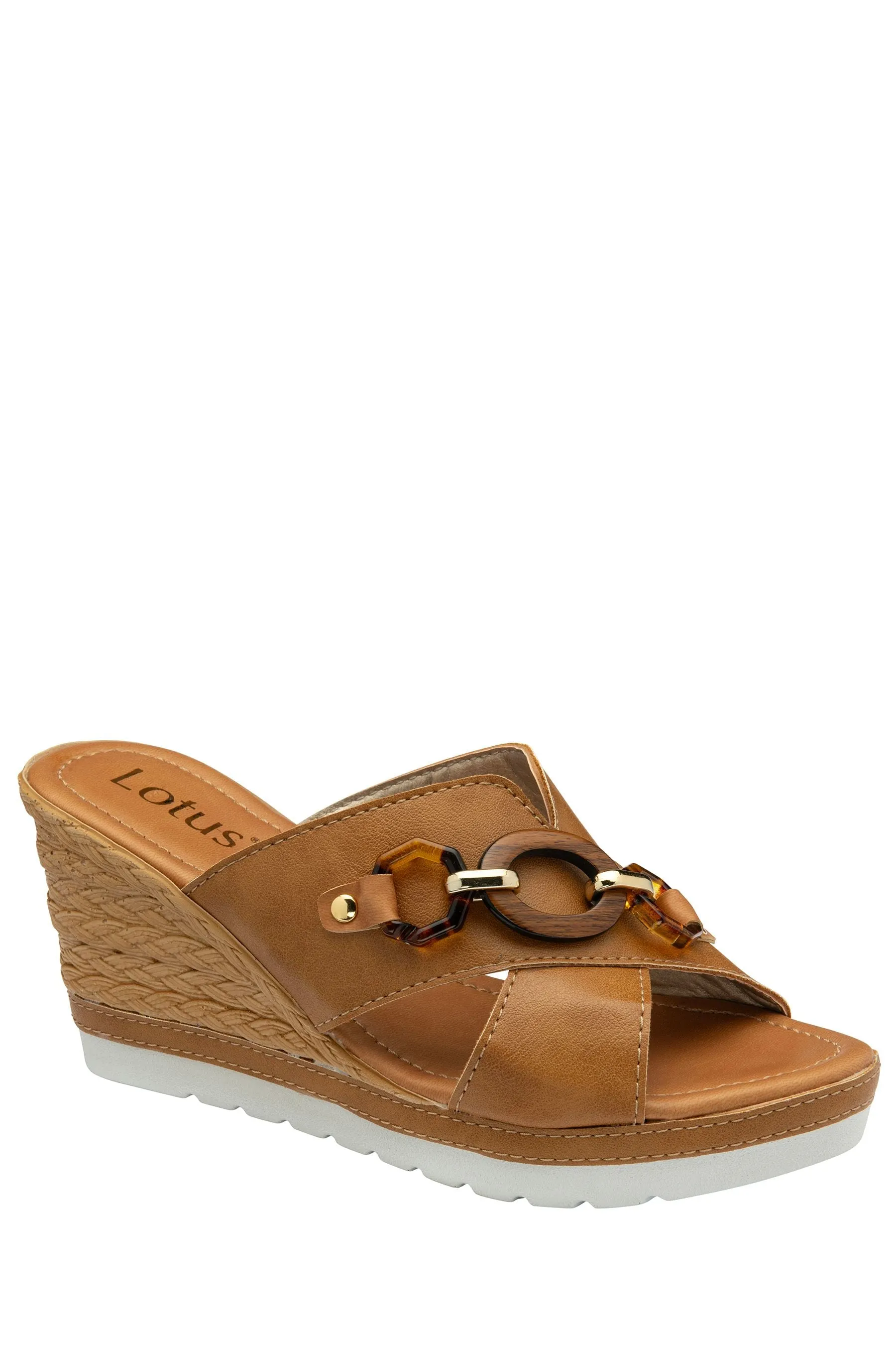 Lotus - Sandali sabot casual con zeppa