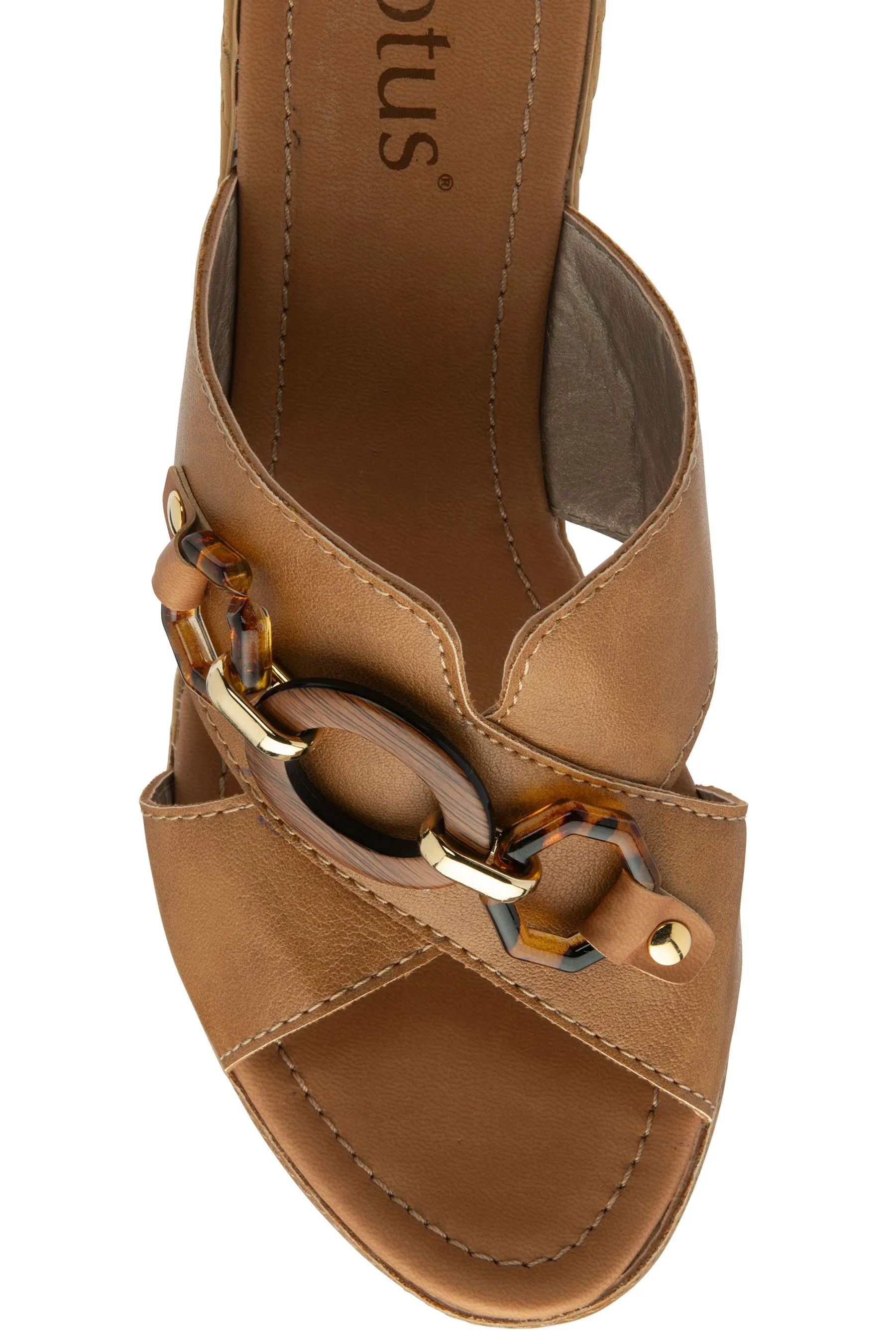 Lotus - Sandali sabot casual con zeppa