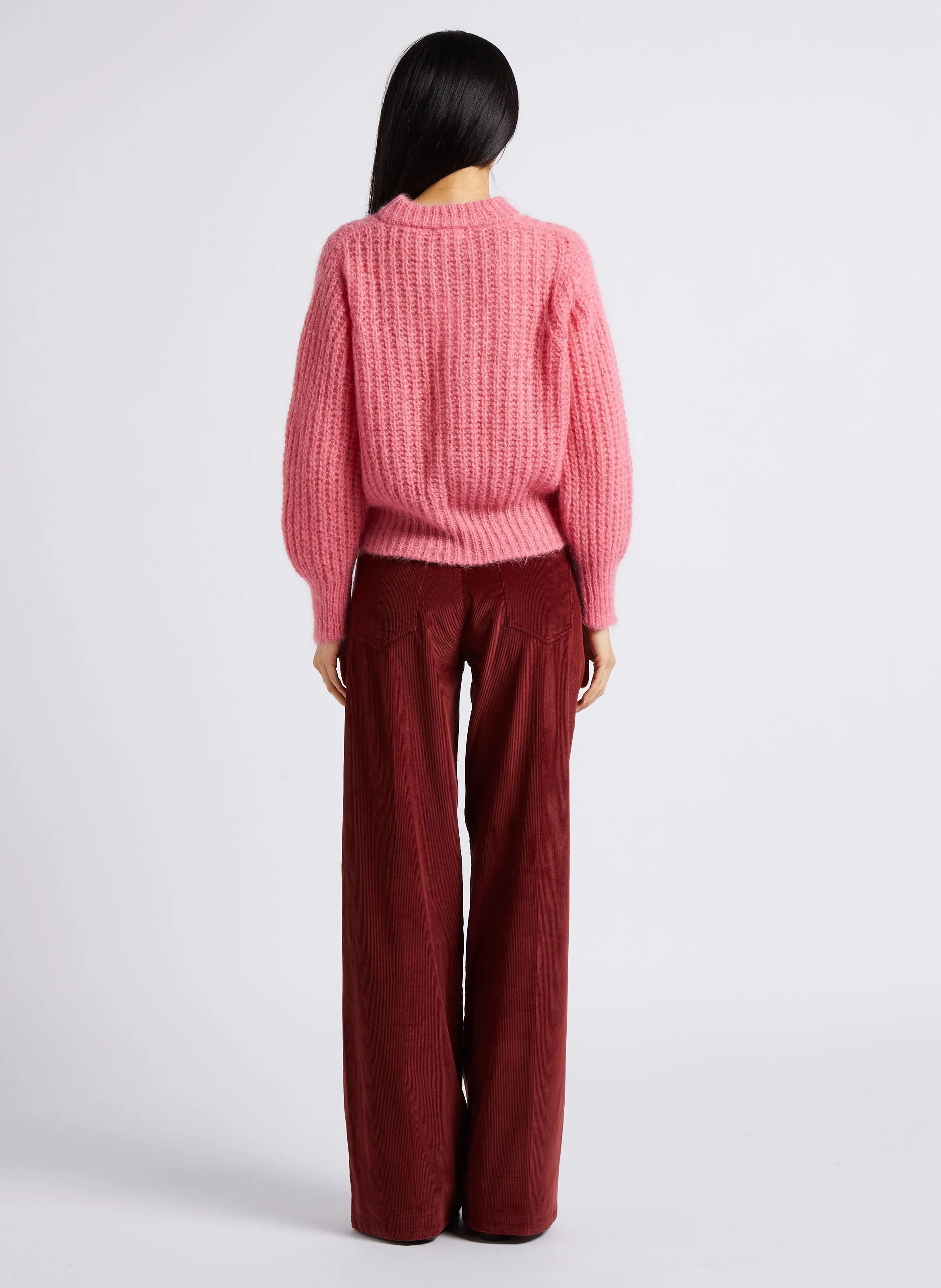  LOUISE MISHA   DINA - Maglione scollo tondo in misto lana | Rosa