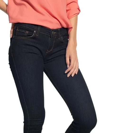 LTB Isabella jeggings da donna con lavaggio sciacquato, pantaloni jeans a vita bassa 50844 12890 082 blu scuro
