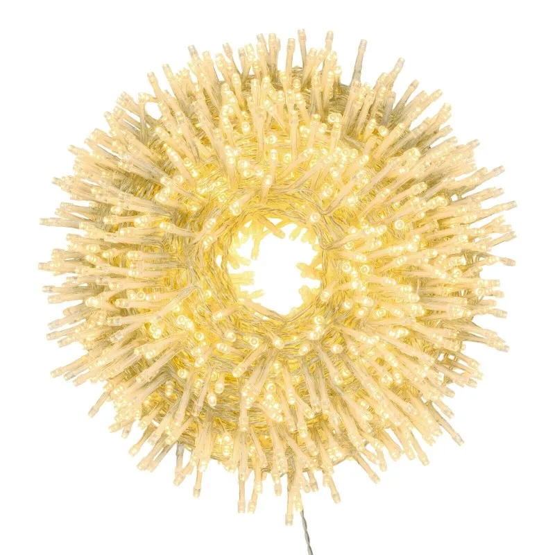 LUCI DI NATALE CATENA DA 1500 LED 5 MM LUCE CALDA PER ESTERNO