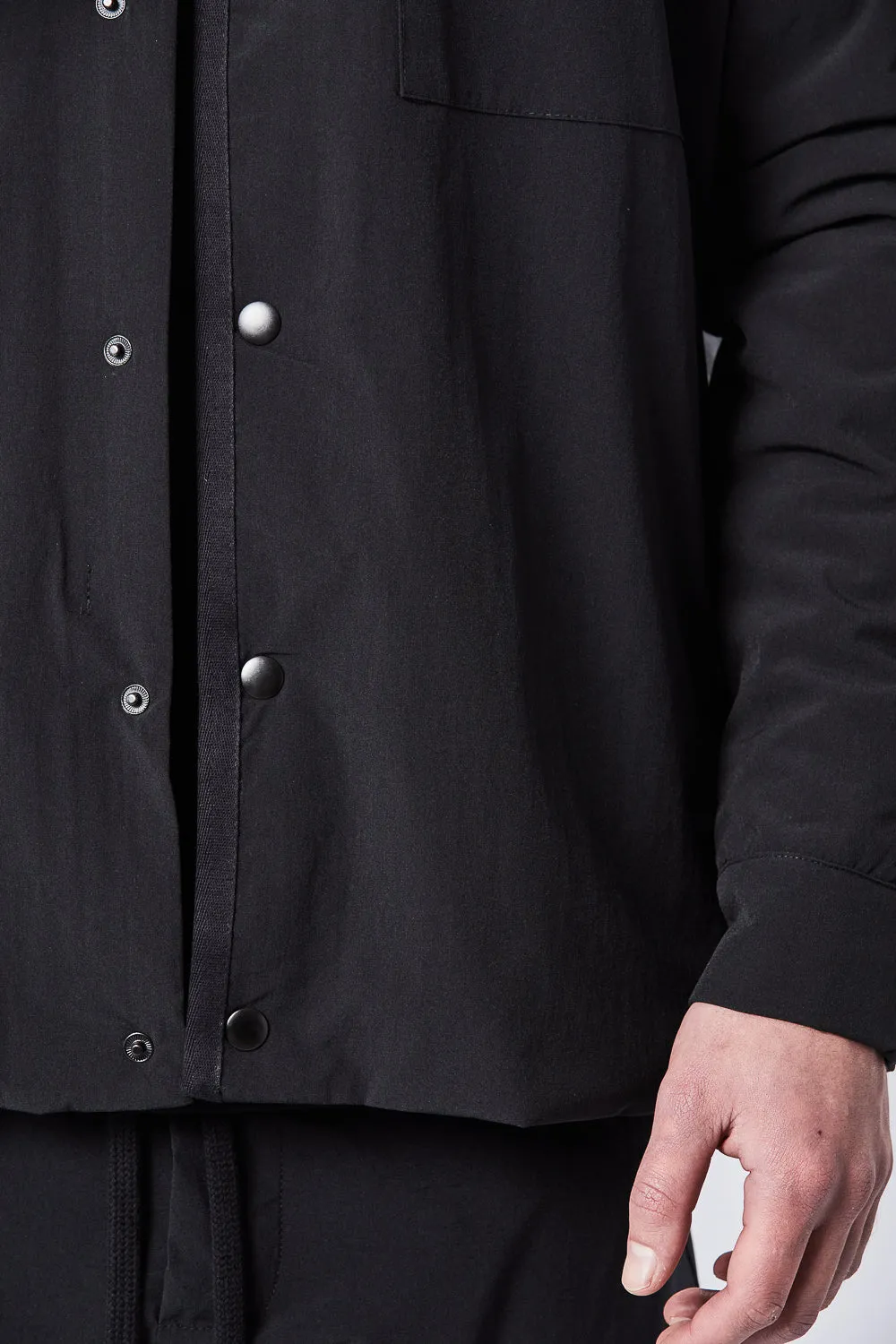 M SJ 611 Regular Fit Overshirt Jacket Black