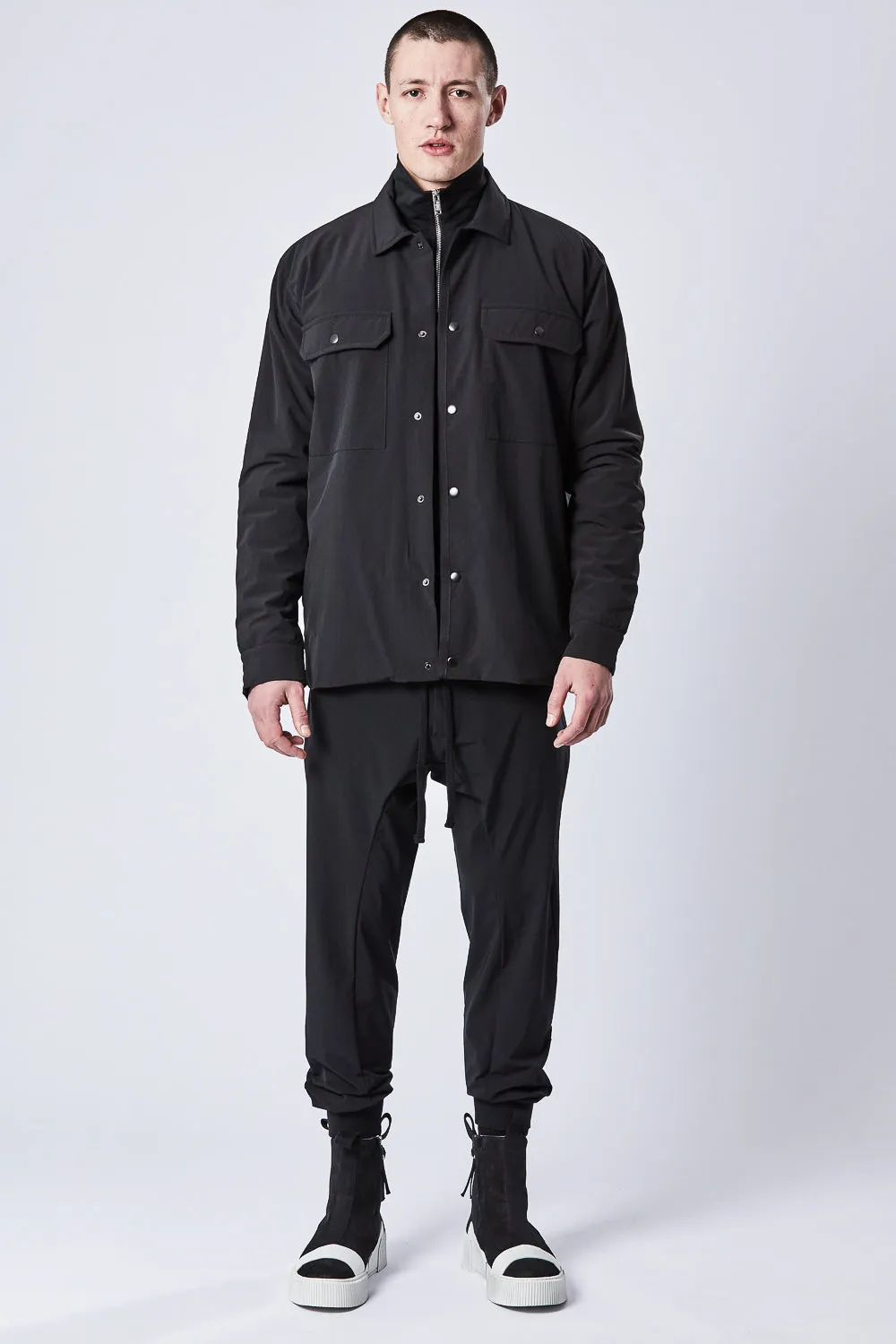 M SJ 611 Regular Fit Overshirt Jacket Black