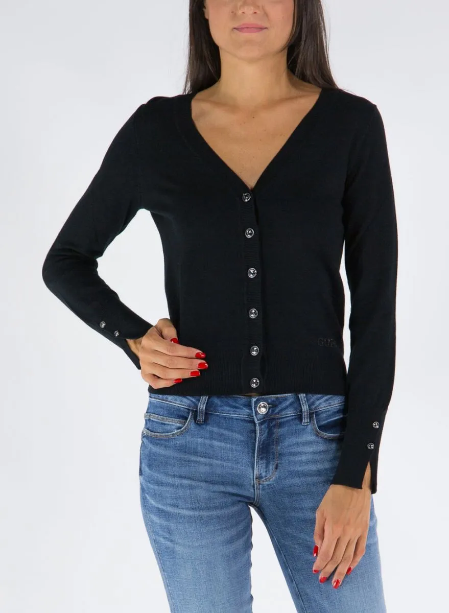 MAGLIE Donna GUESS W2YR33 Z2V62 JBLK