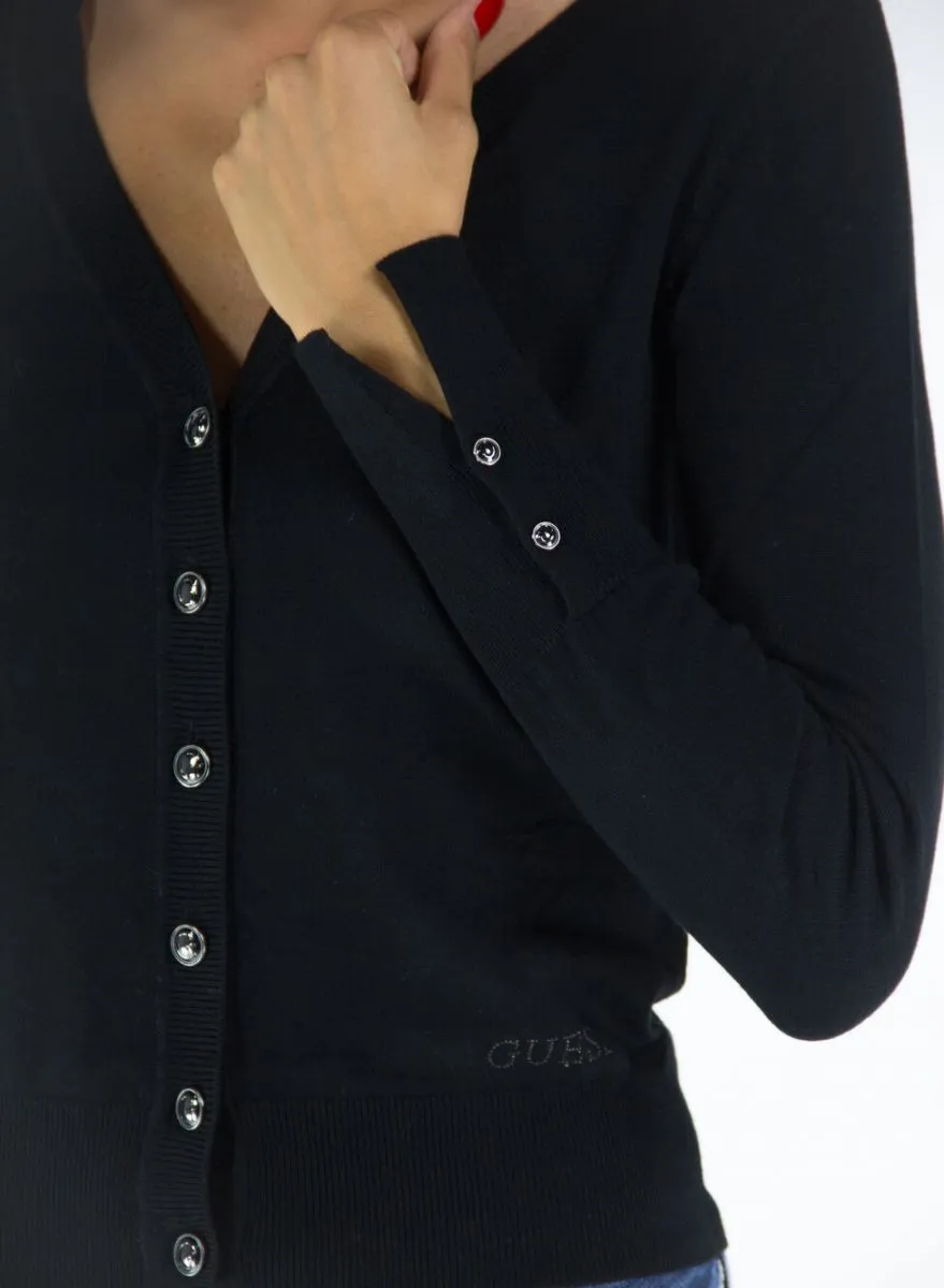 MAGLIE Donna GUESS W2YR33 Z2V62 JBLK