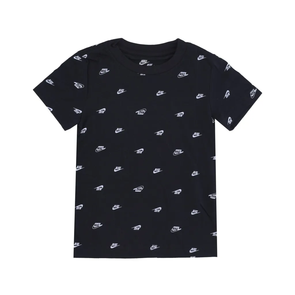maglietta bambino futura monogram aop tee BLACK