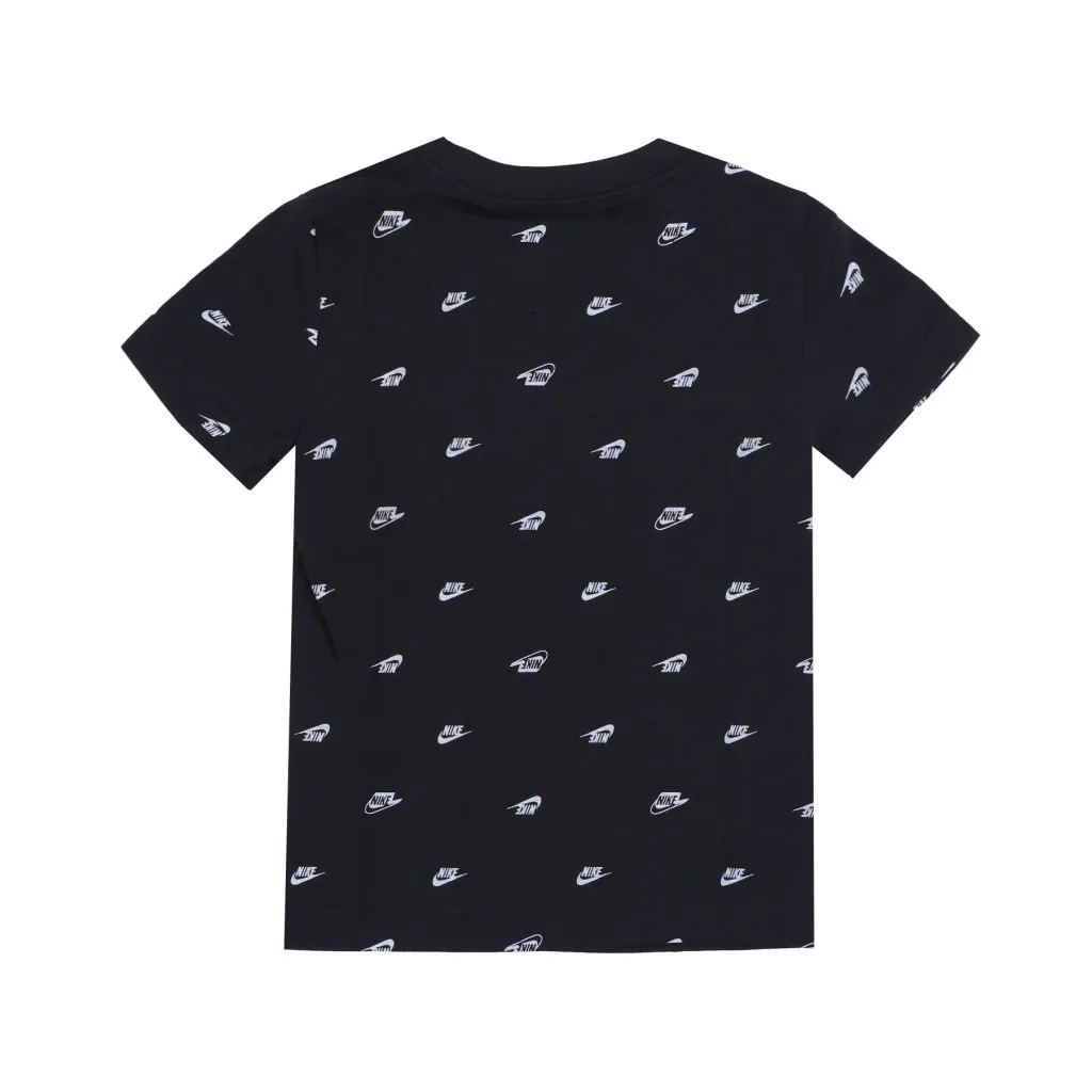 maglietta bambino futura monogram aop tee BLACK