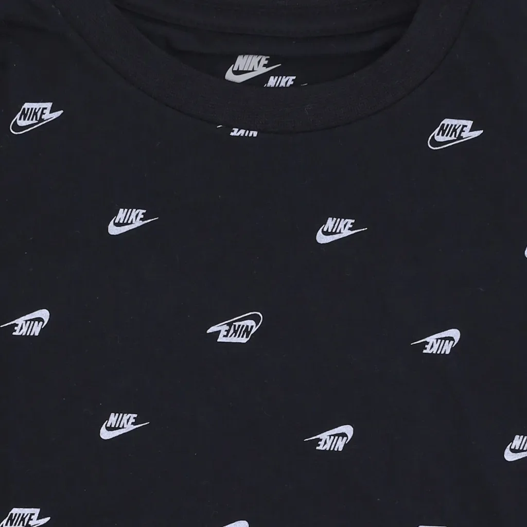 maglietta bambino futura monogram aop tee BLACK