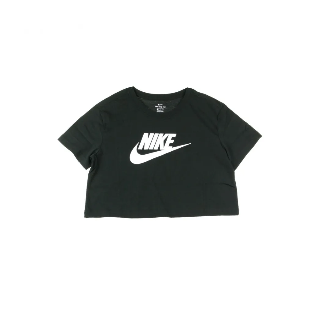 maglietta corta donna essnt crop icn ftra BLACK/WHITE