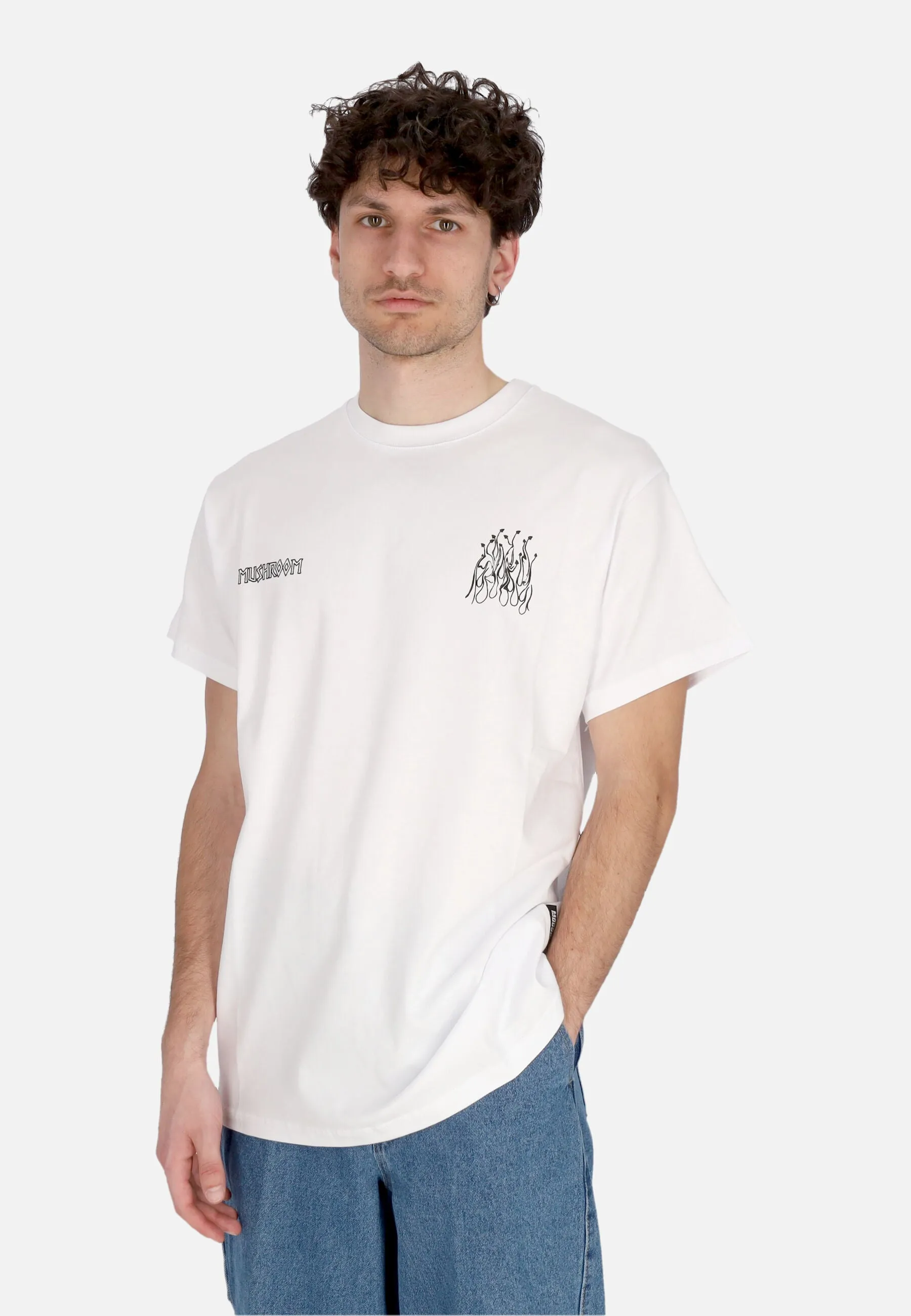 Maglietta Uomo Flame Tee White