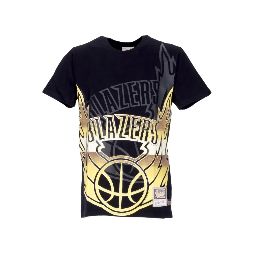 maglietta uomo nba big face 40 tee hardwood classics porbla BLACK/ORIGINAL TEAM COLORS