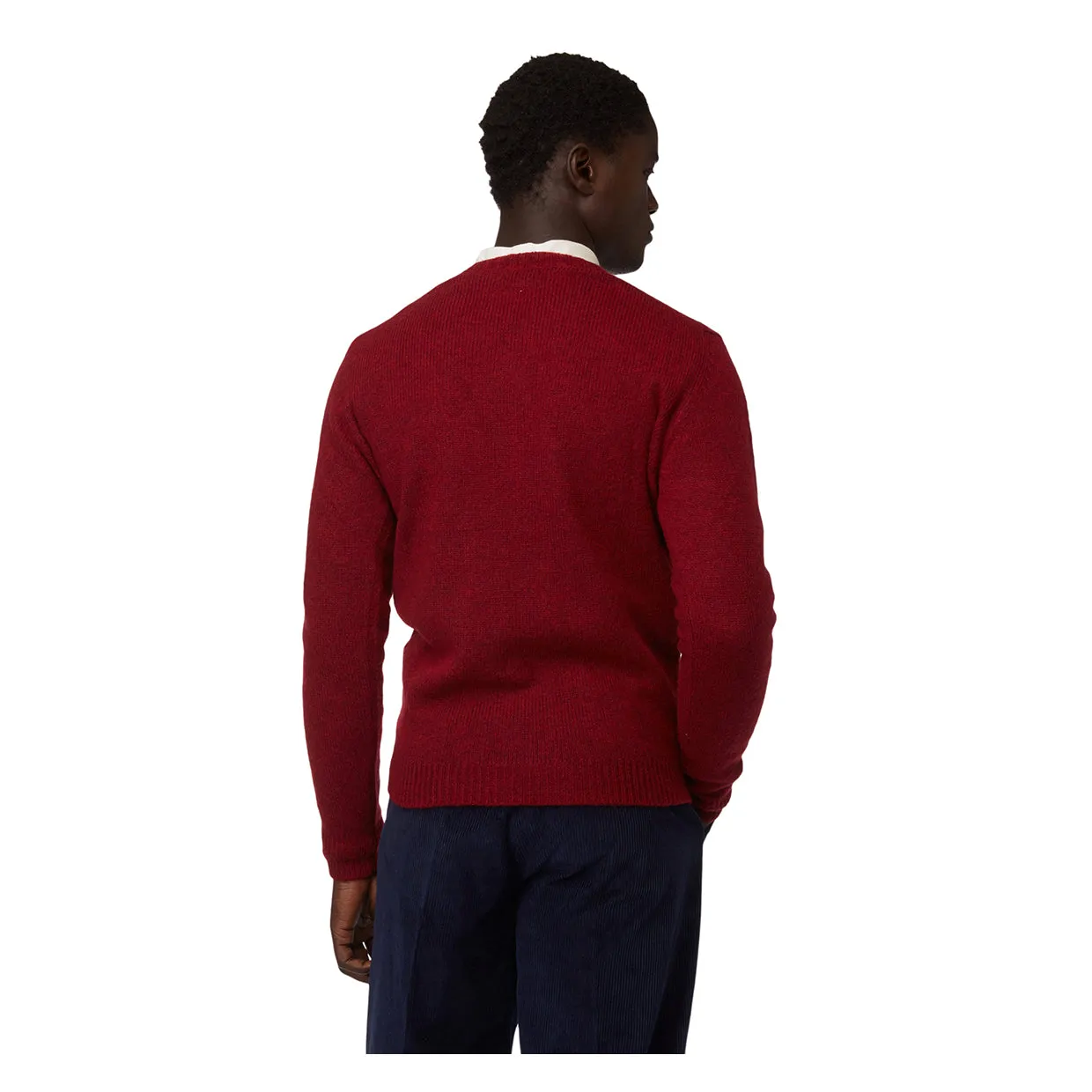 Maglione Baracuta Shetland Bordeaux
