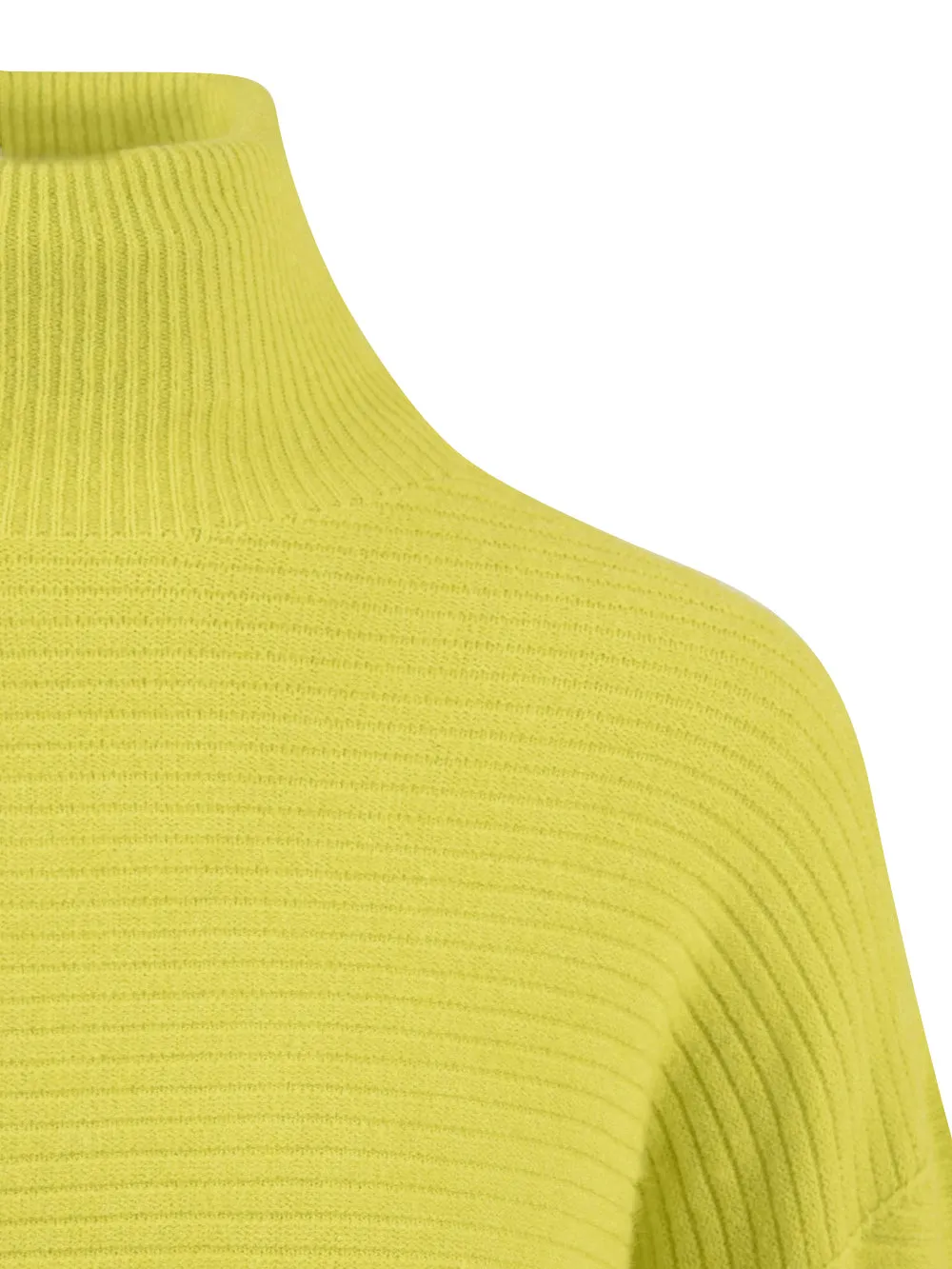 Maglione Donna giallo a collo alto