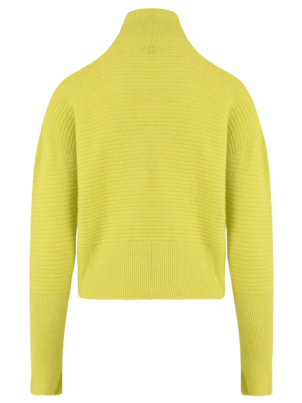 Maglione Donna giallo a collo alto