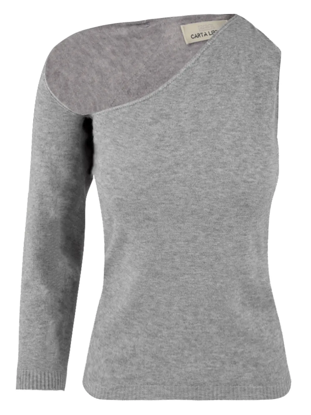 Maglione Donna grigio monospalla