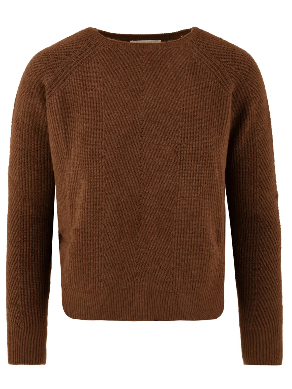 Maglione Donna marrone a costine