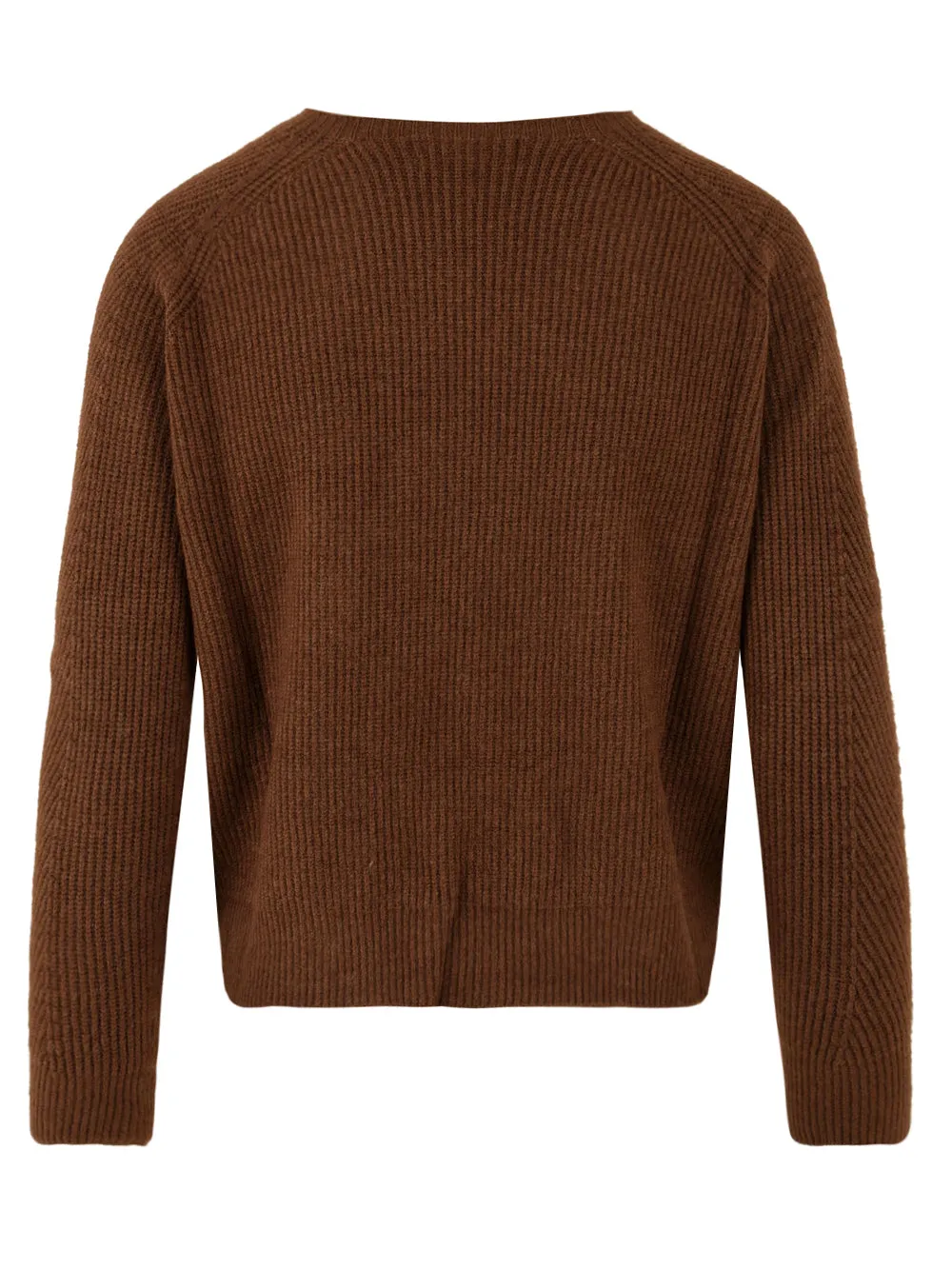 Maglione Donna marrone a costine