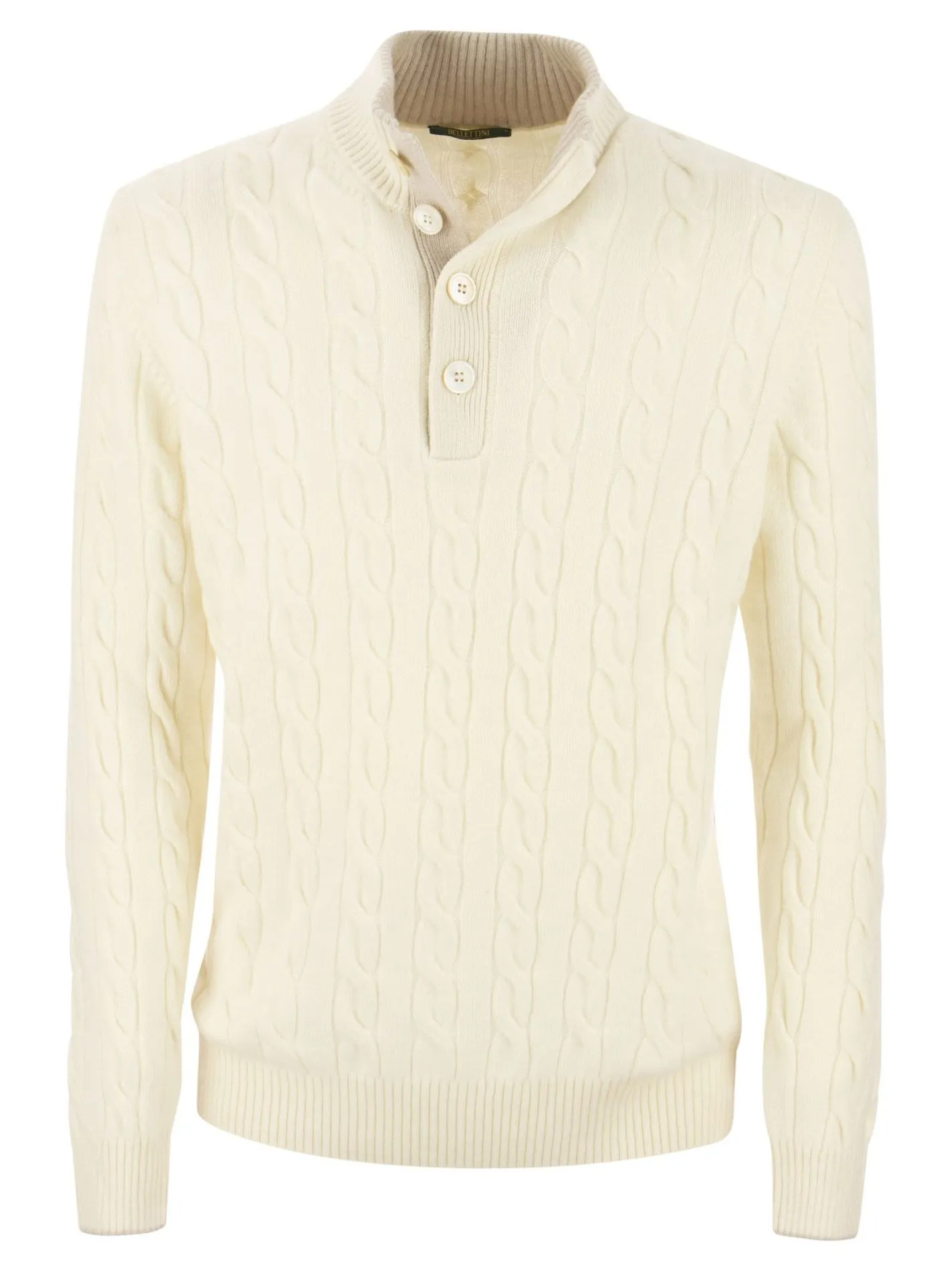 Maglione in cashmere con bottoni
